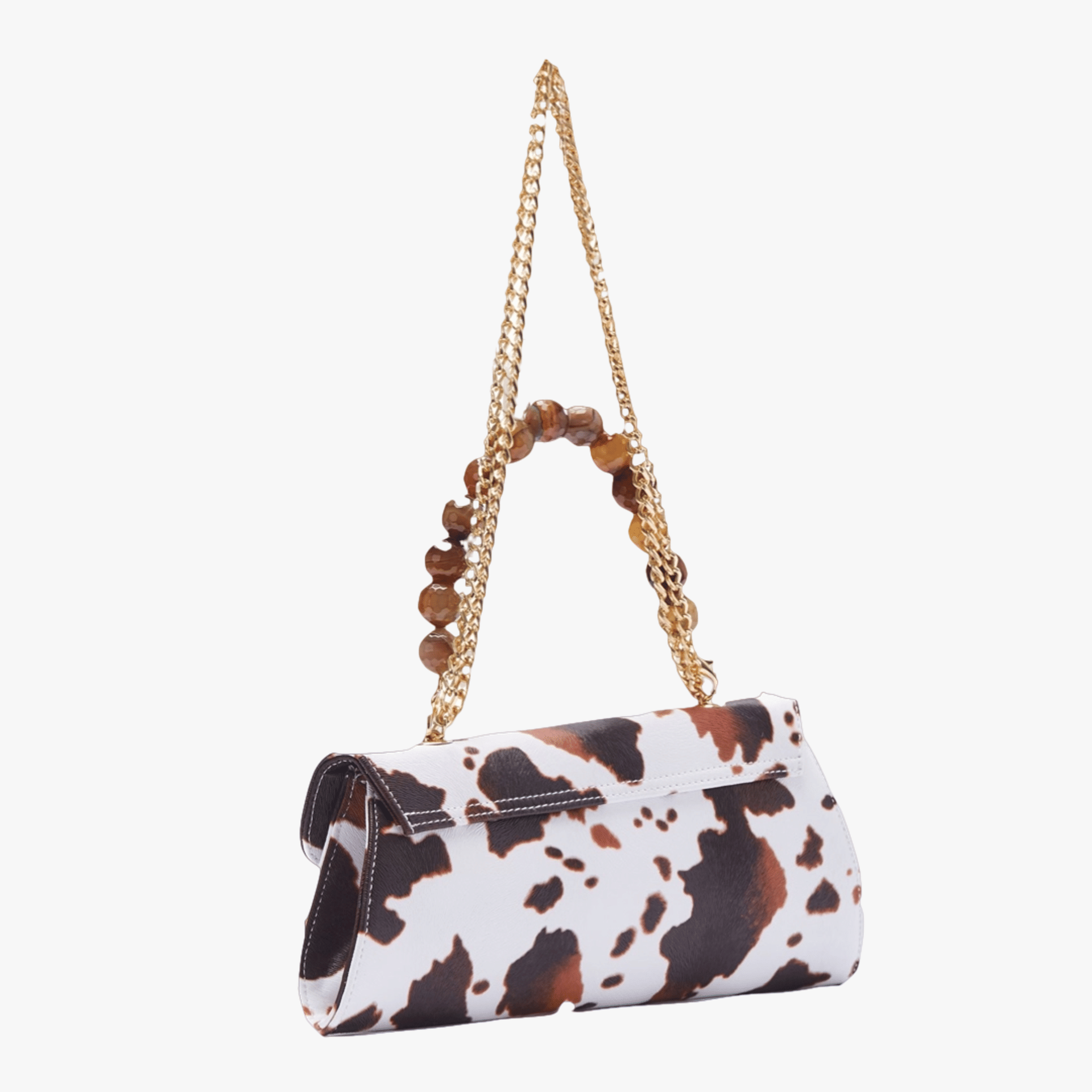 Ghalia - Brown Cow Print - Clutch made by ALIEL