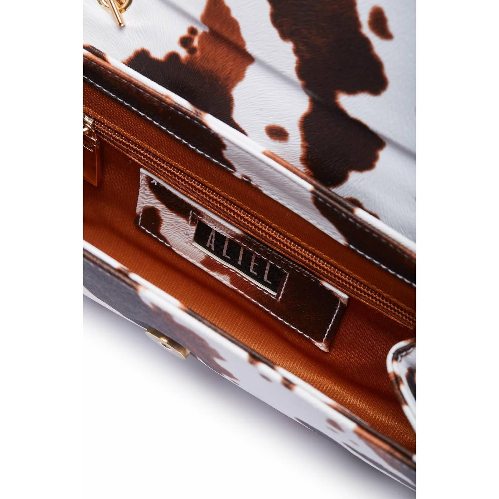 Ghalia - Brown Cow Print - Clutch made by ALIEL