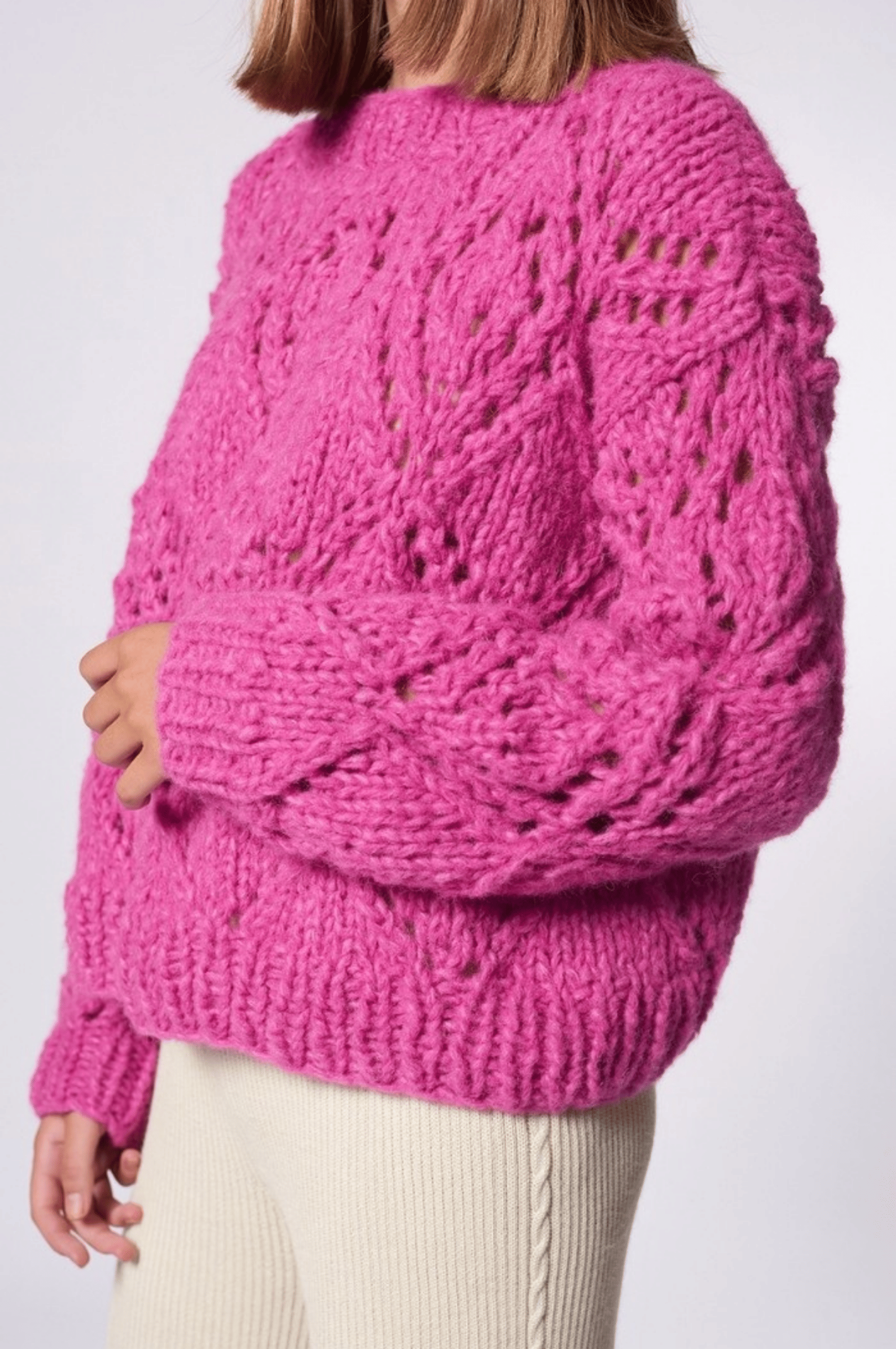 PUYTU sweater in Pink made by AYNI