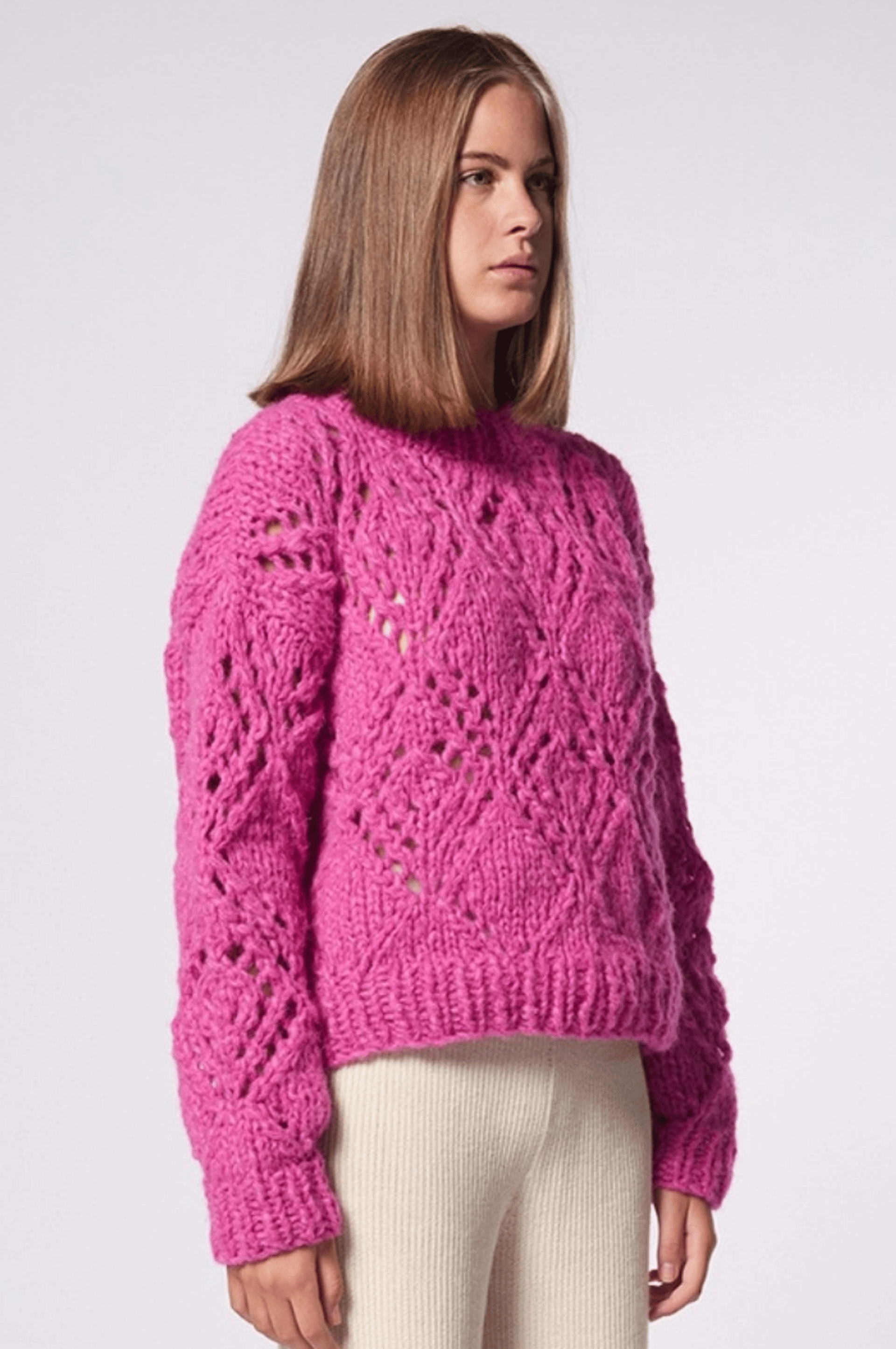 PUYTU sweater in Pink made by AYNI