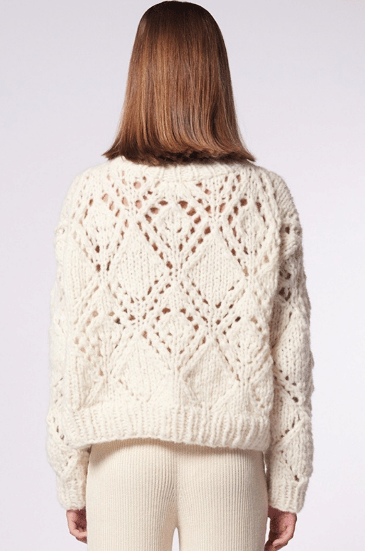 PUYTU sweater in White made by AYNI