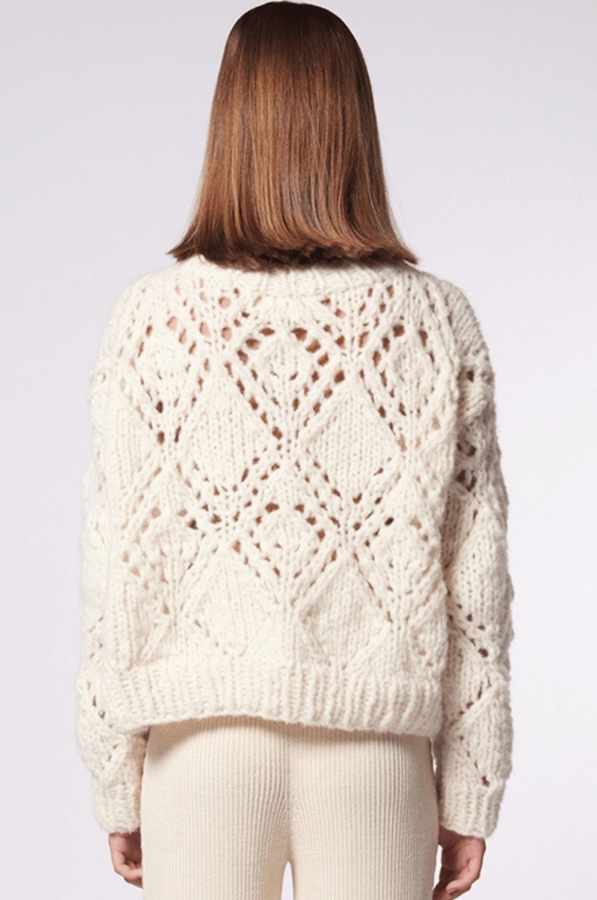 PUYTU sweater in White made by AYNI
