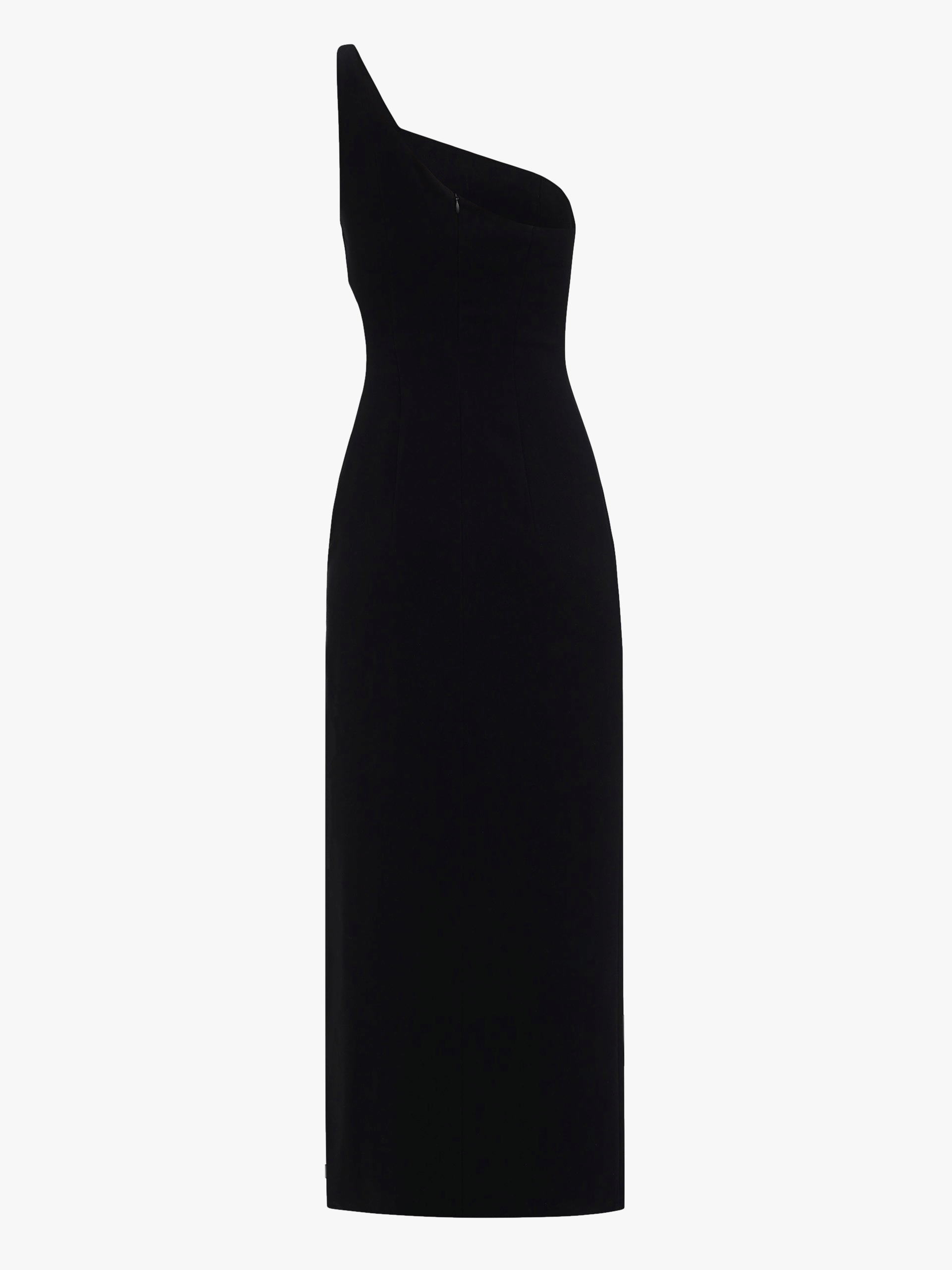 One-Shoulder Cutout Embellished Maxi Dress in Black made by NDS The Label