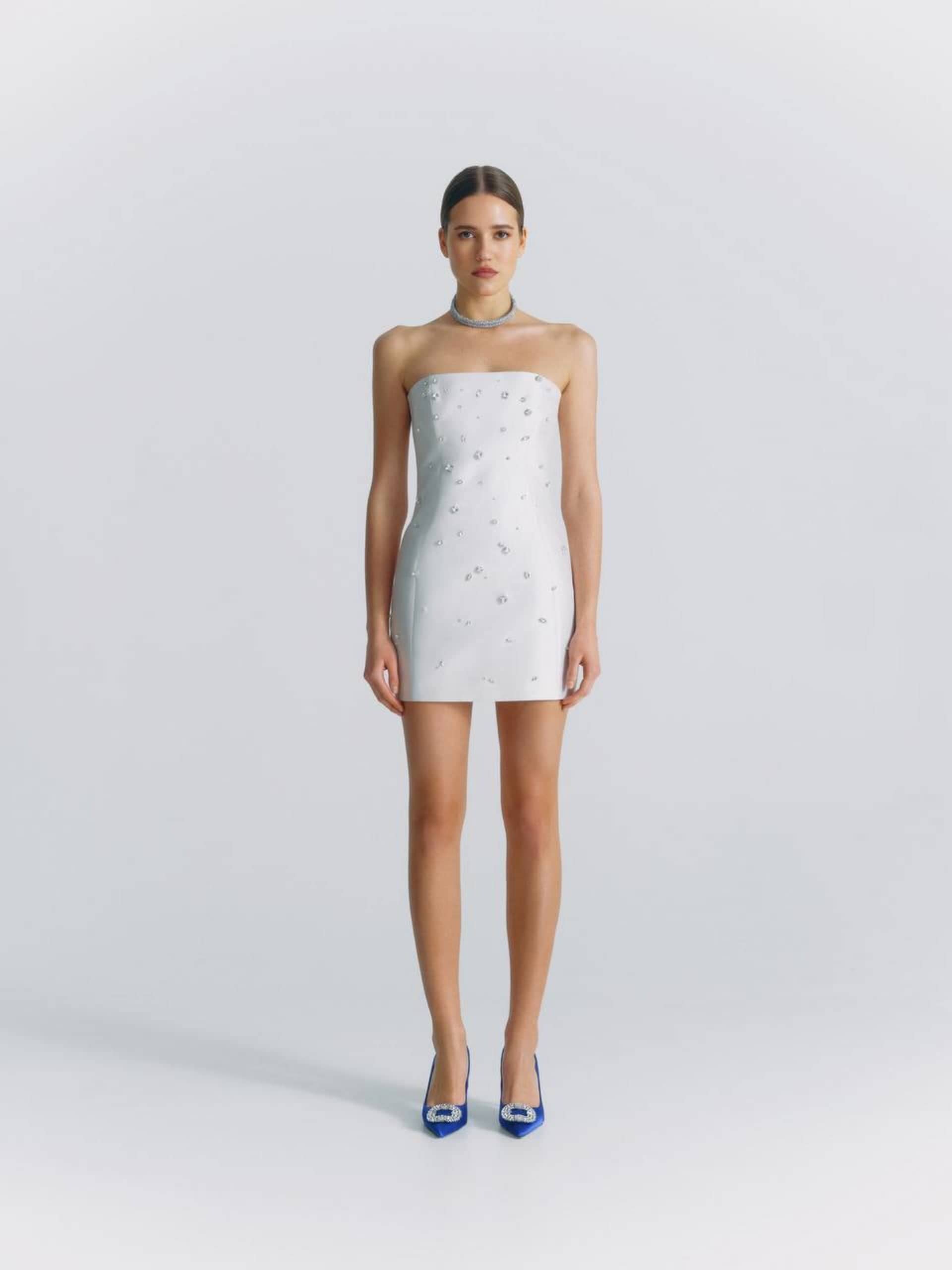Crystal Strapless Mini Dress made by NDS The Label