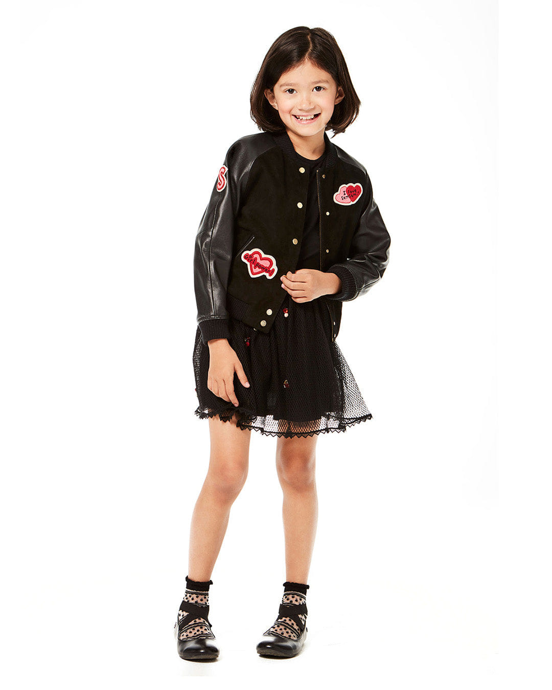 Hanna Leather Bomber Jacket - Black made by SEMSEM