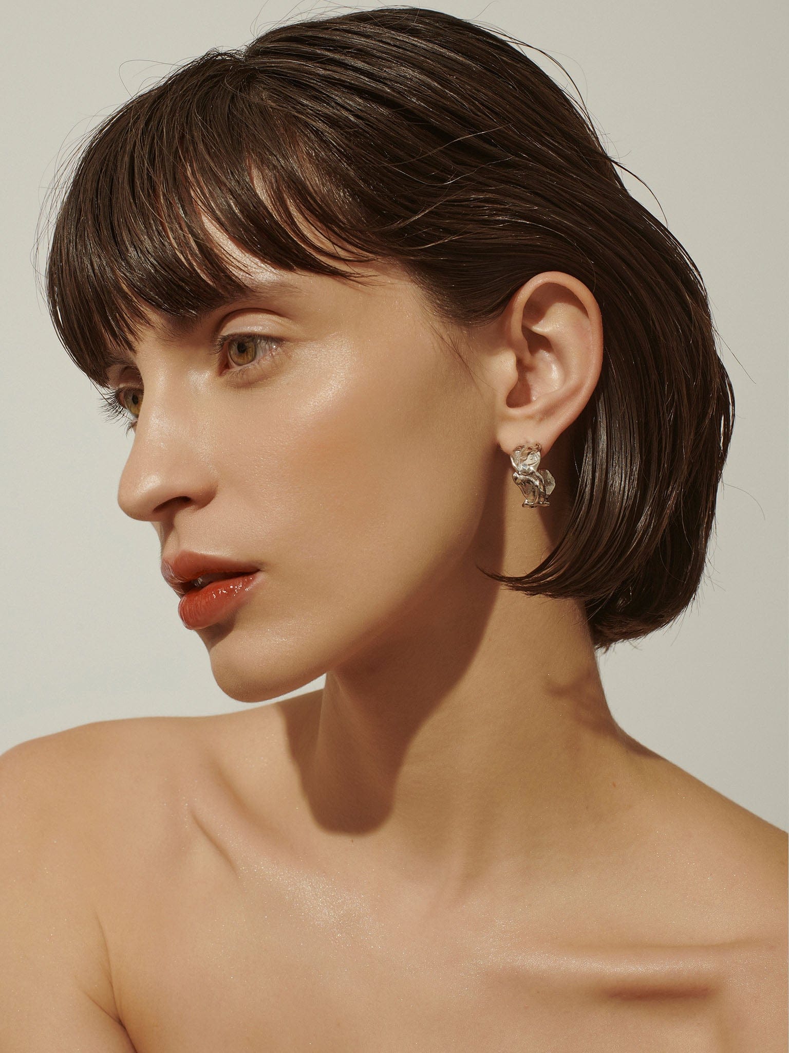 Vacation Hoop Earrings Silver made by Eva Remenyi