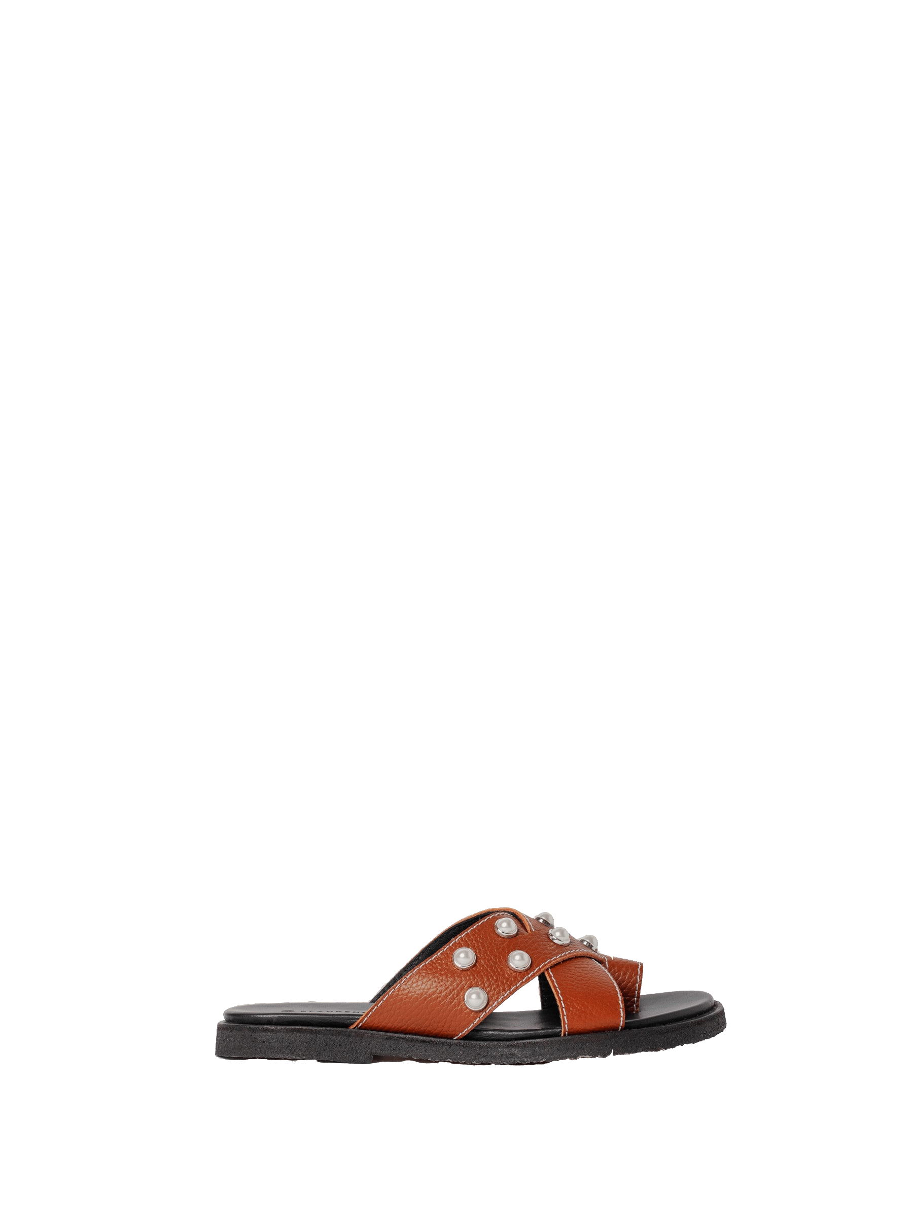 THE METTE BROWN ECO LEATHER WITH PEARLS made by Blankens