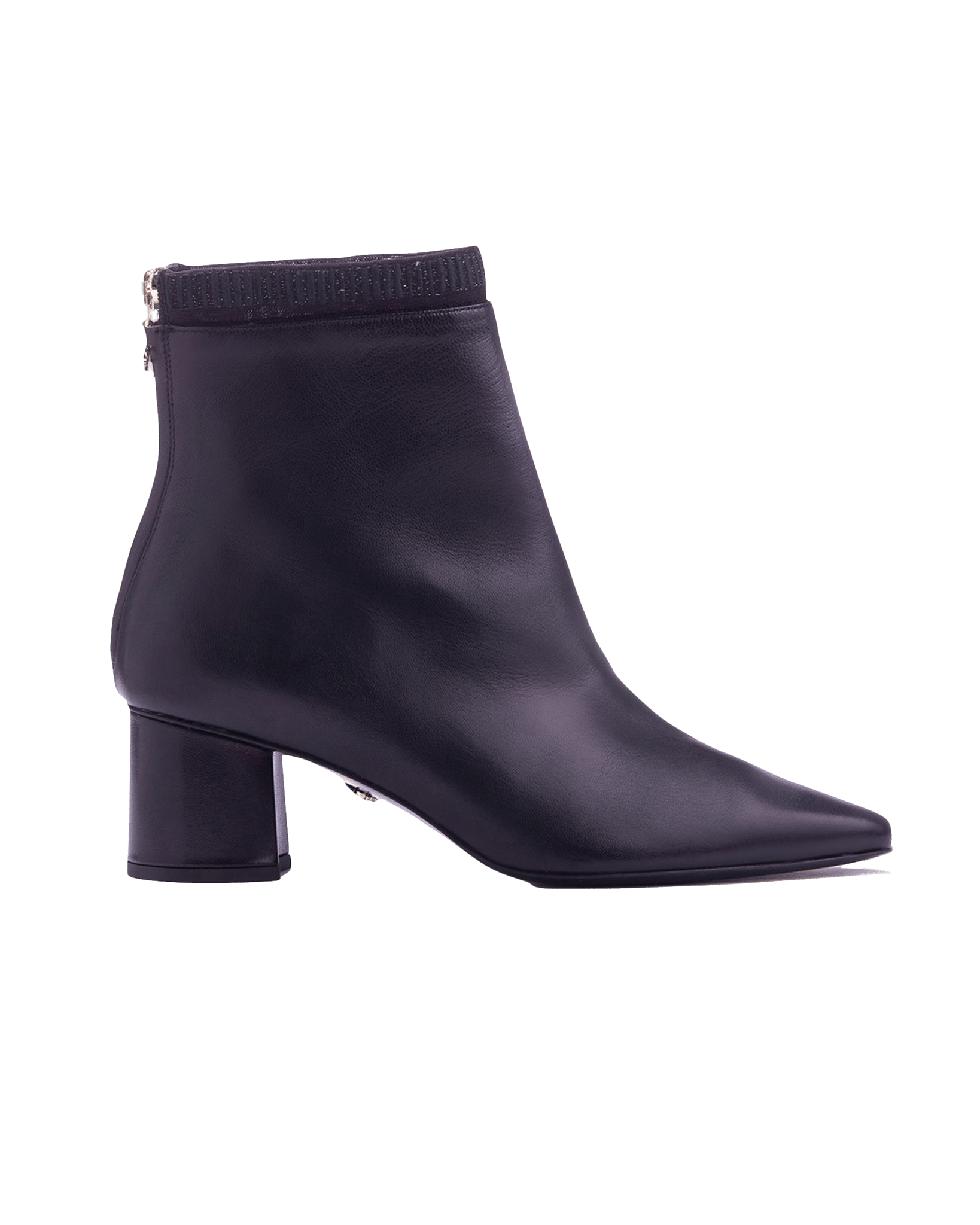 Embroidered Sock Boot 55 Black in Black made by ATANA