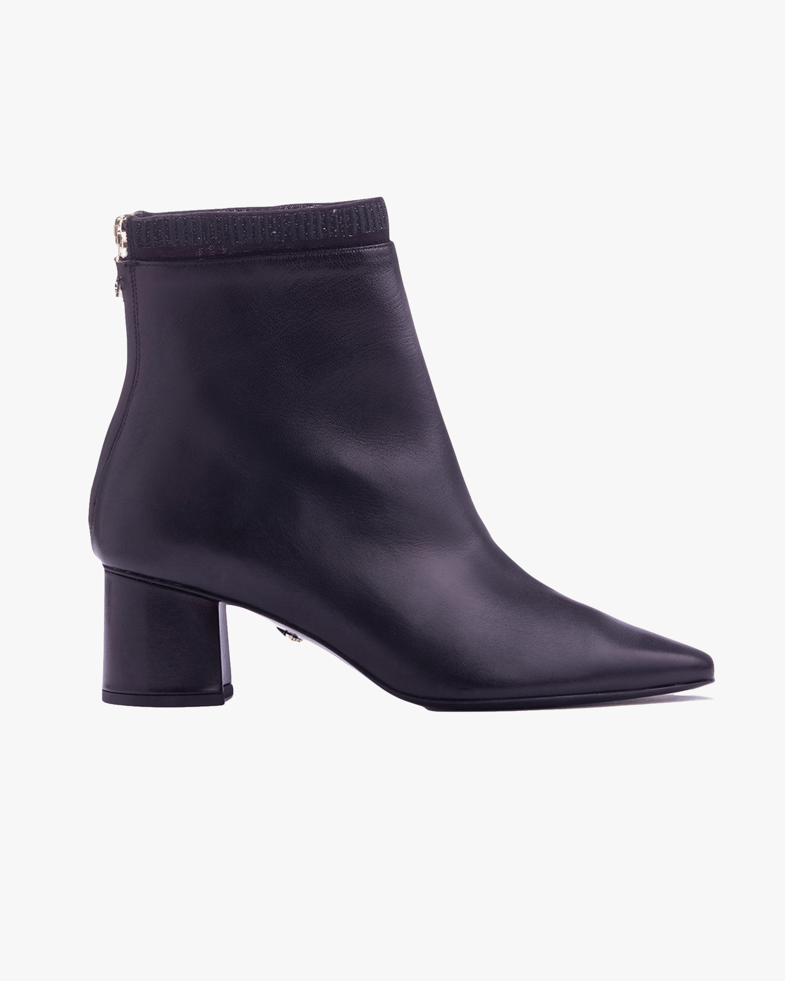 Embroidered Sock Boot 55 Black in Black made by ATANA