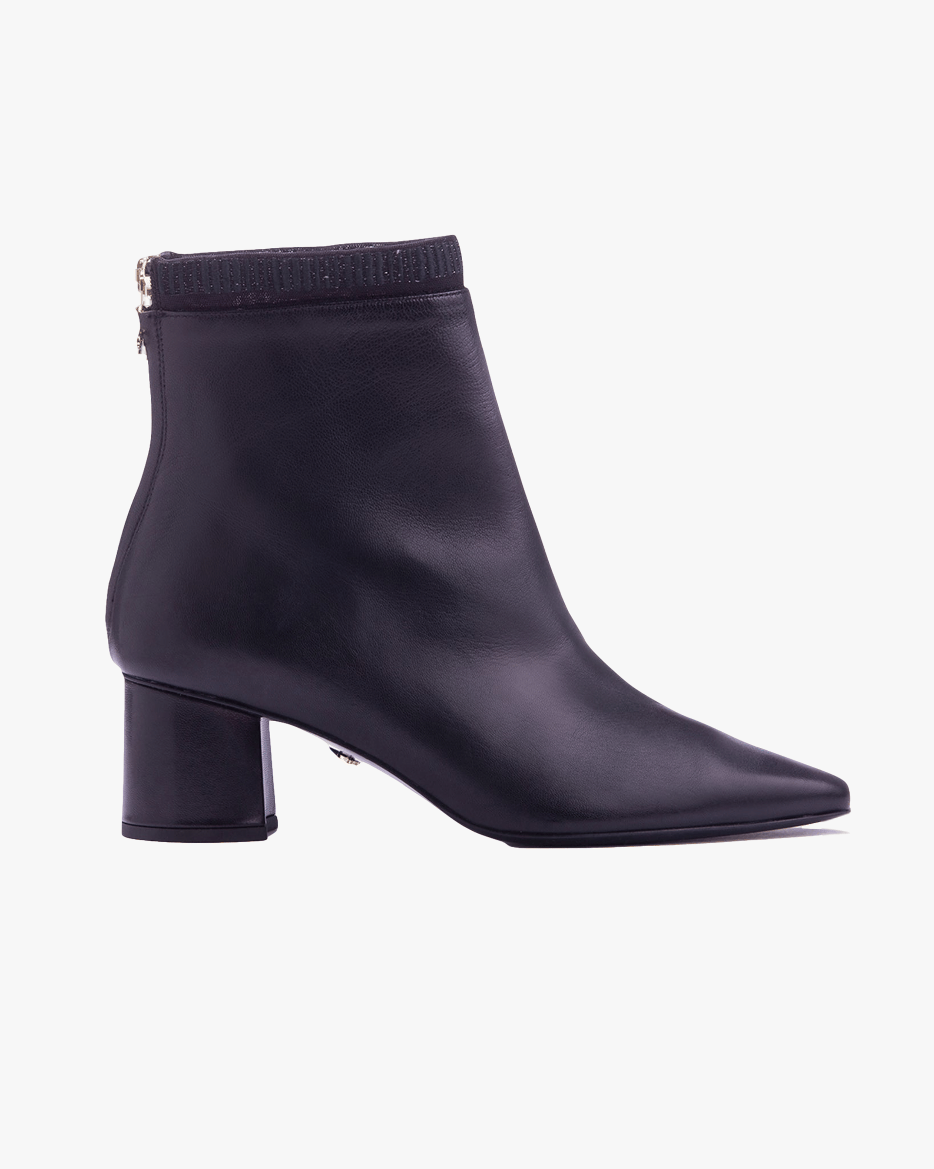 Embroidered Sock Boot 55 Black in Black made by ATANA