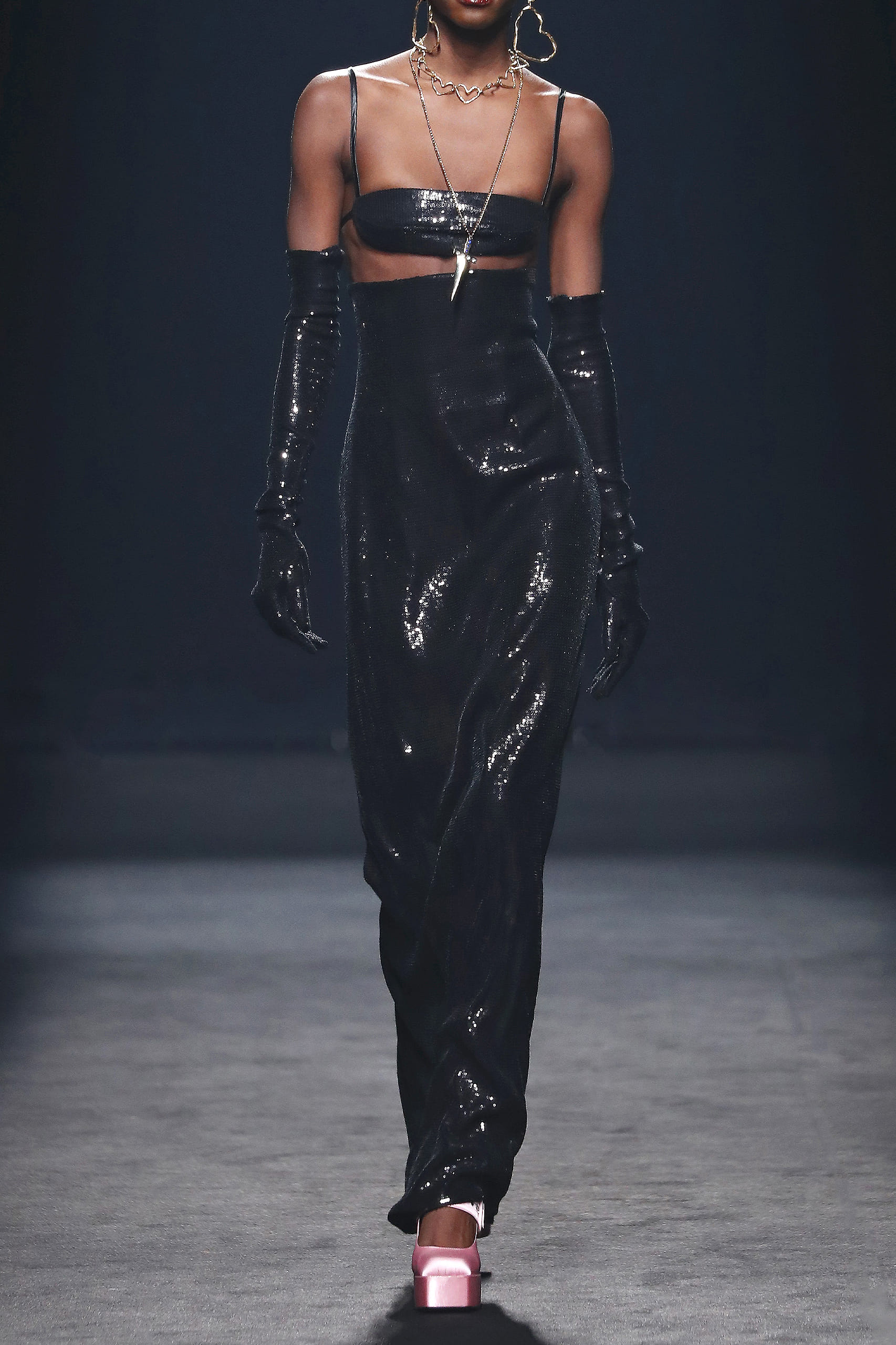 Sequins Top & Skirt Set made by Compte Spain