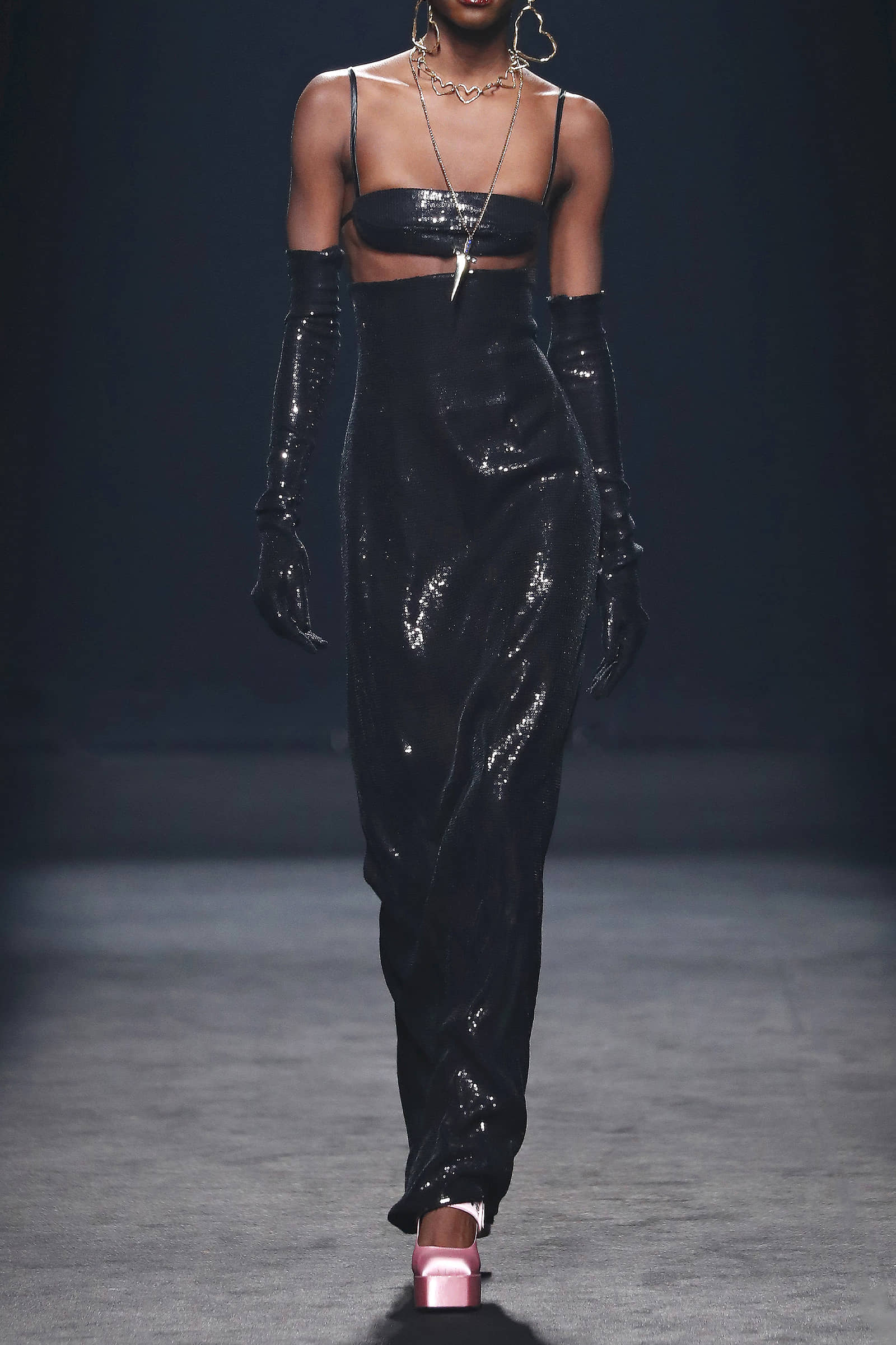 Sequins Top & Skirt Set made by Compte Spain