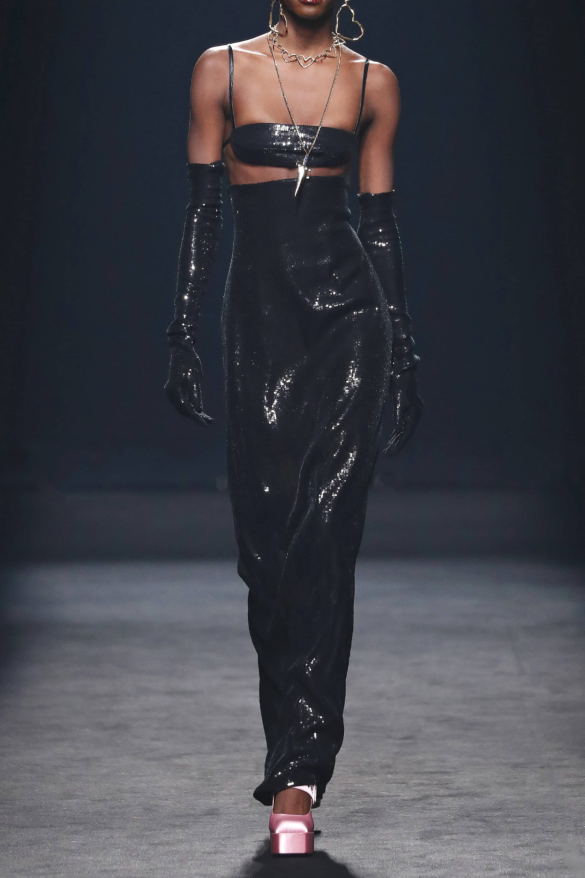 Sequins Top & Skirt Set made by Compte Spain