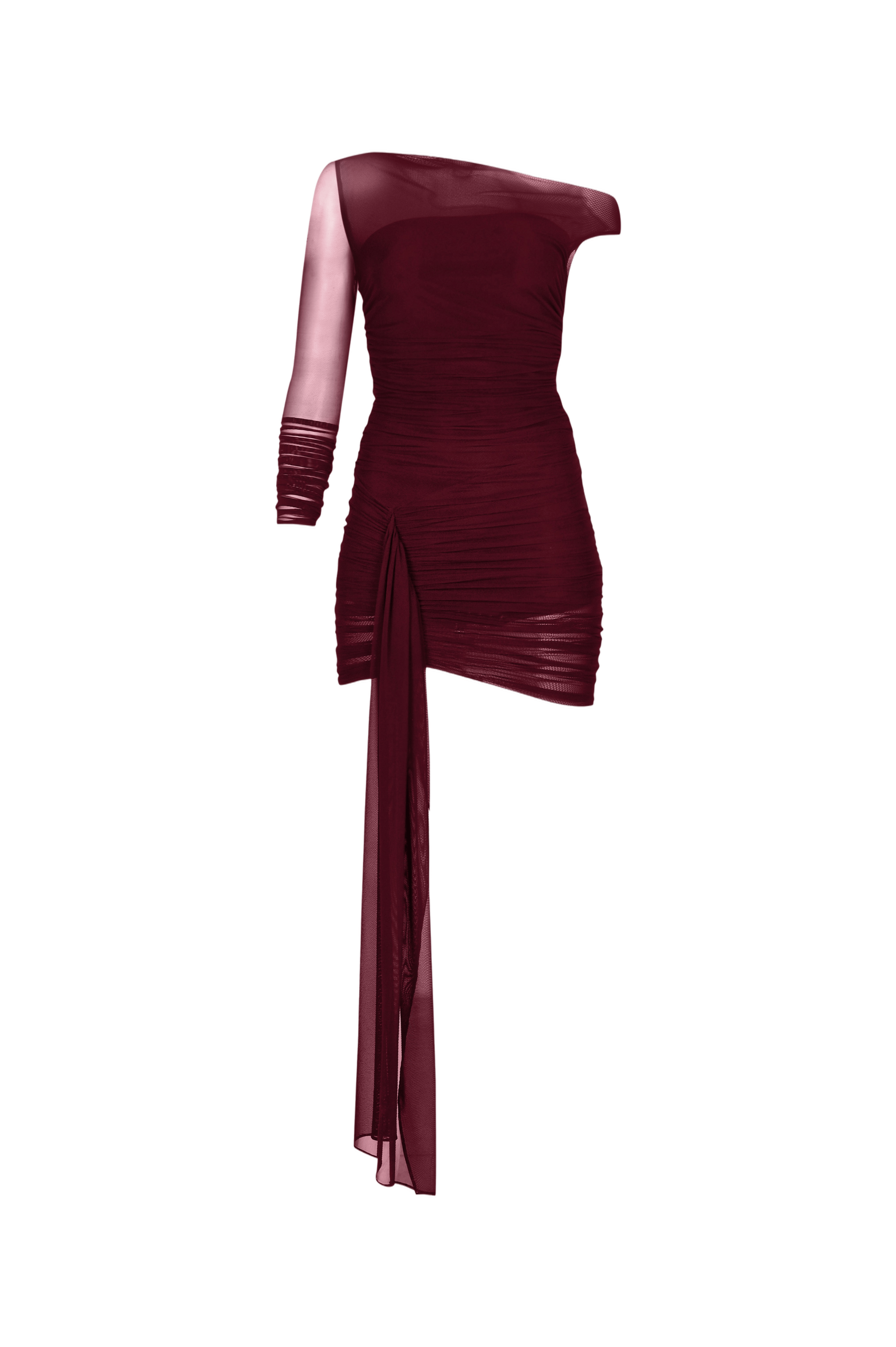Corrupt Cosmo Dress In Burgundy made by Khela