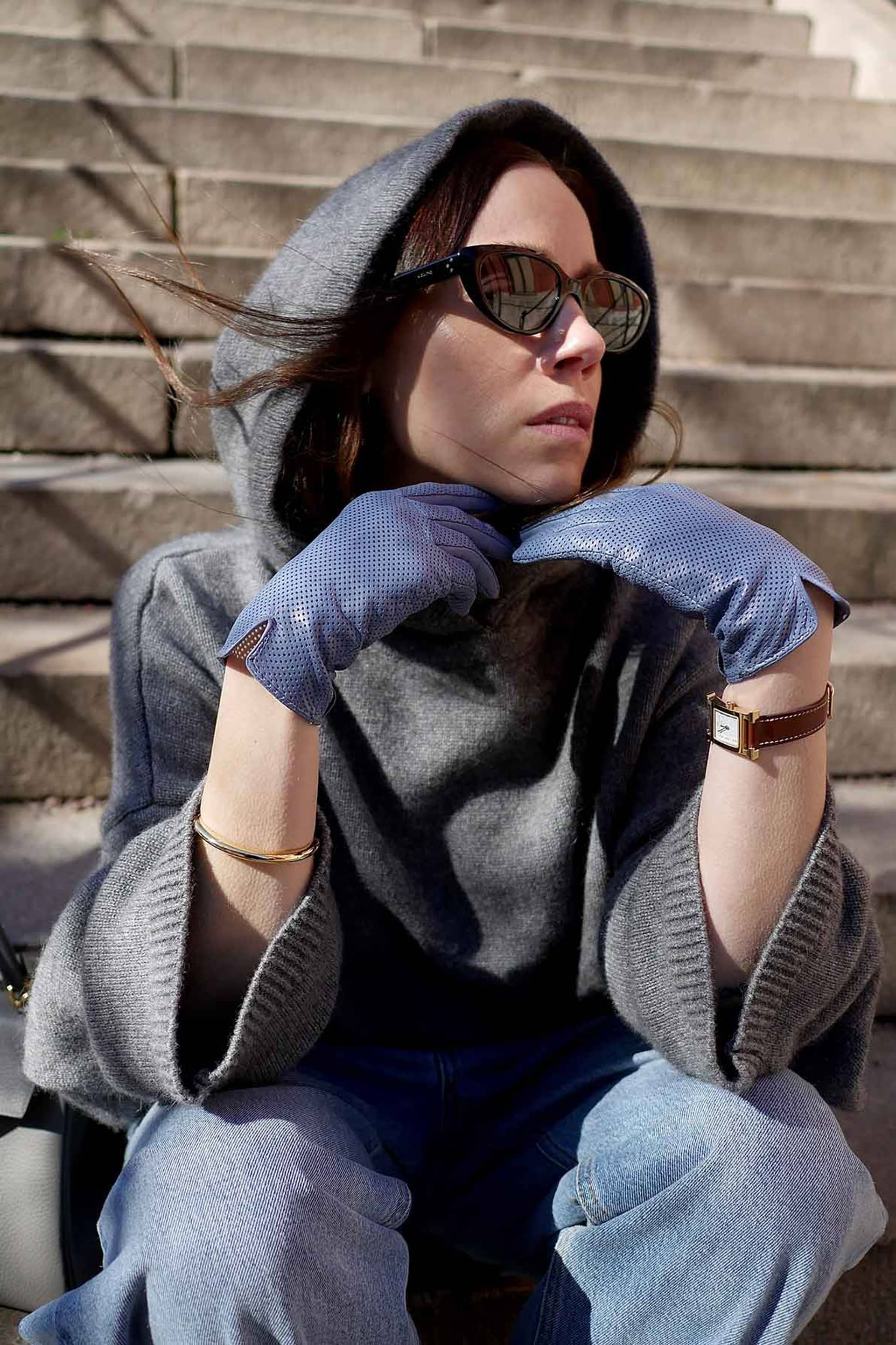 Statement Perforated Blue made by Handsome Stockholm