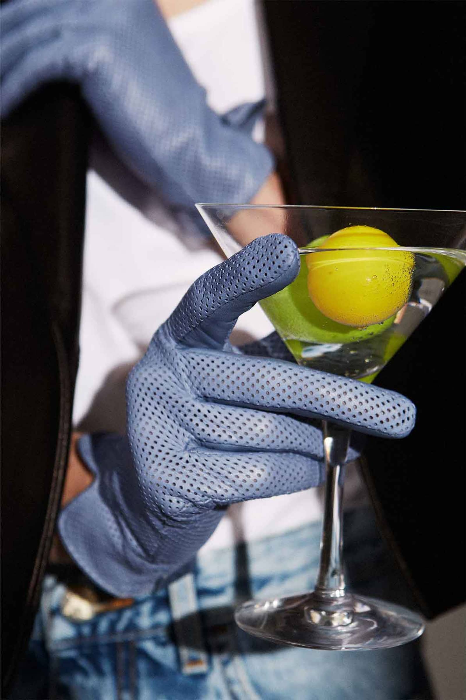 Statement Perforated Blue made by Handsome Stockholm