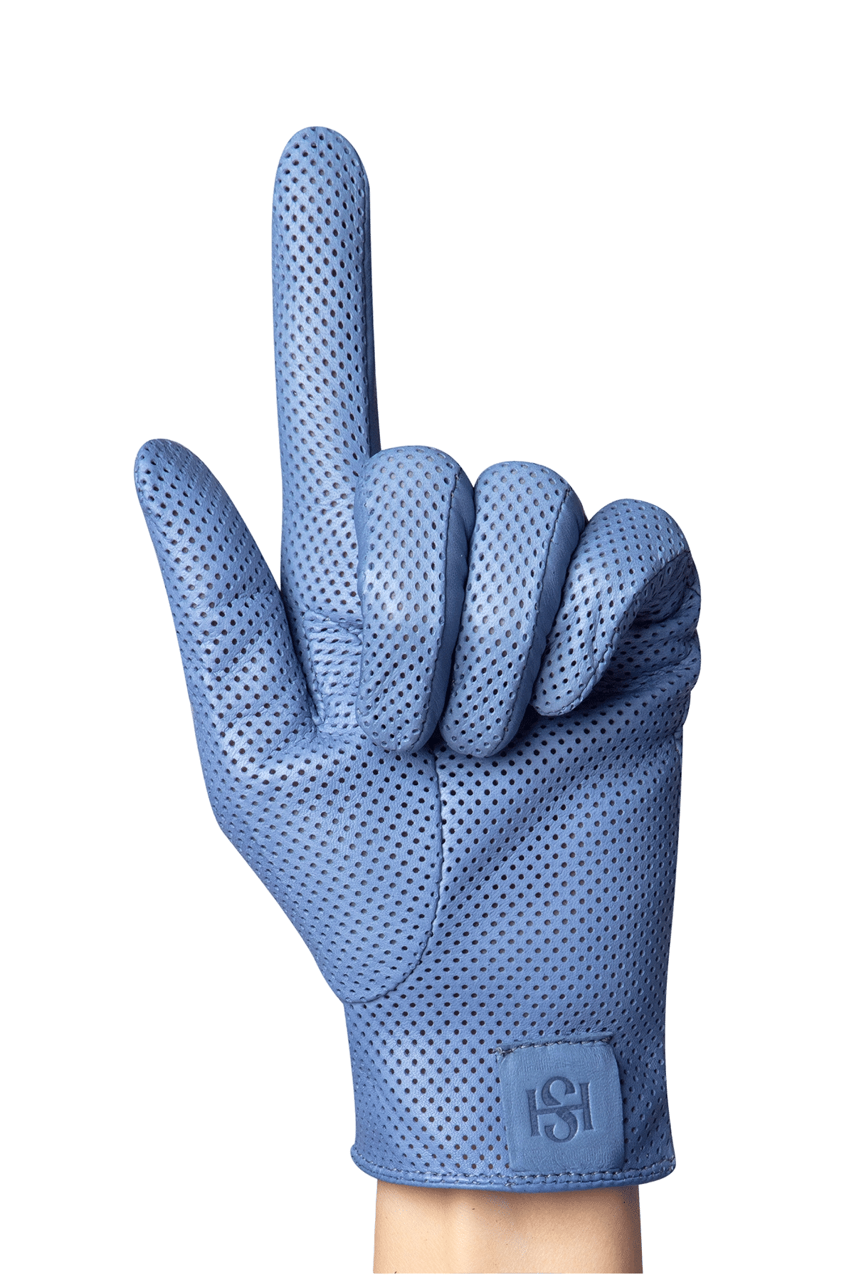 Statement Perforated Blue made by Handsome Stockholm