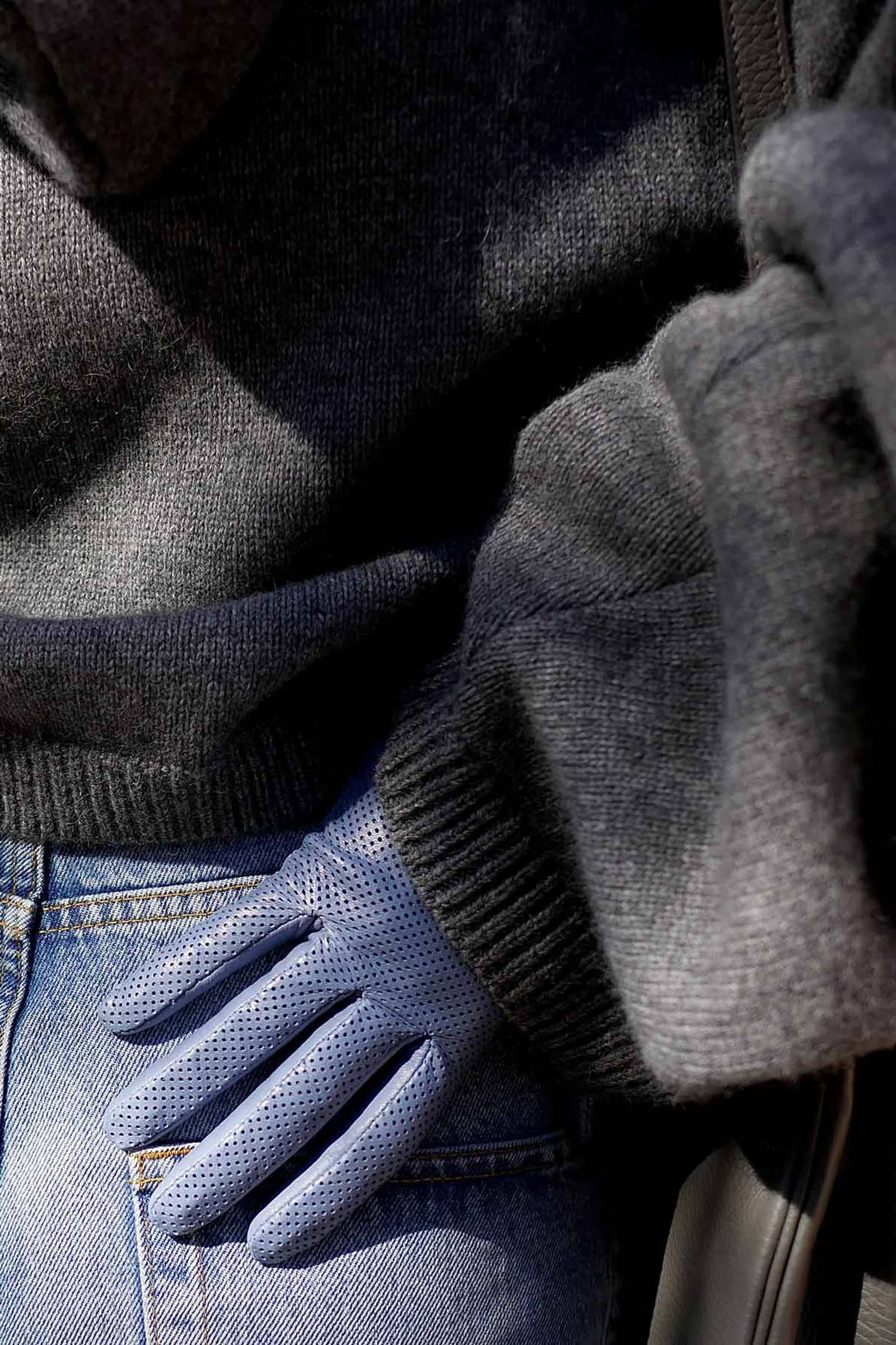 Statement Perforated Blue made by Handsome Stockholm