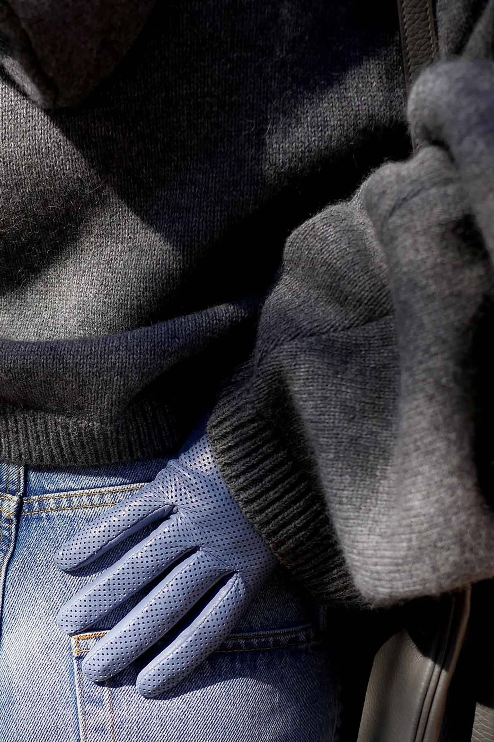 Statement Perforated Blue made by Handsome Stockholm