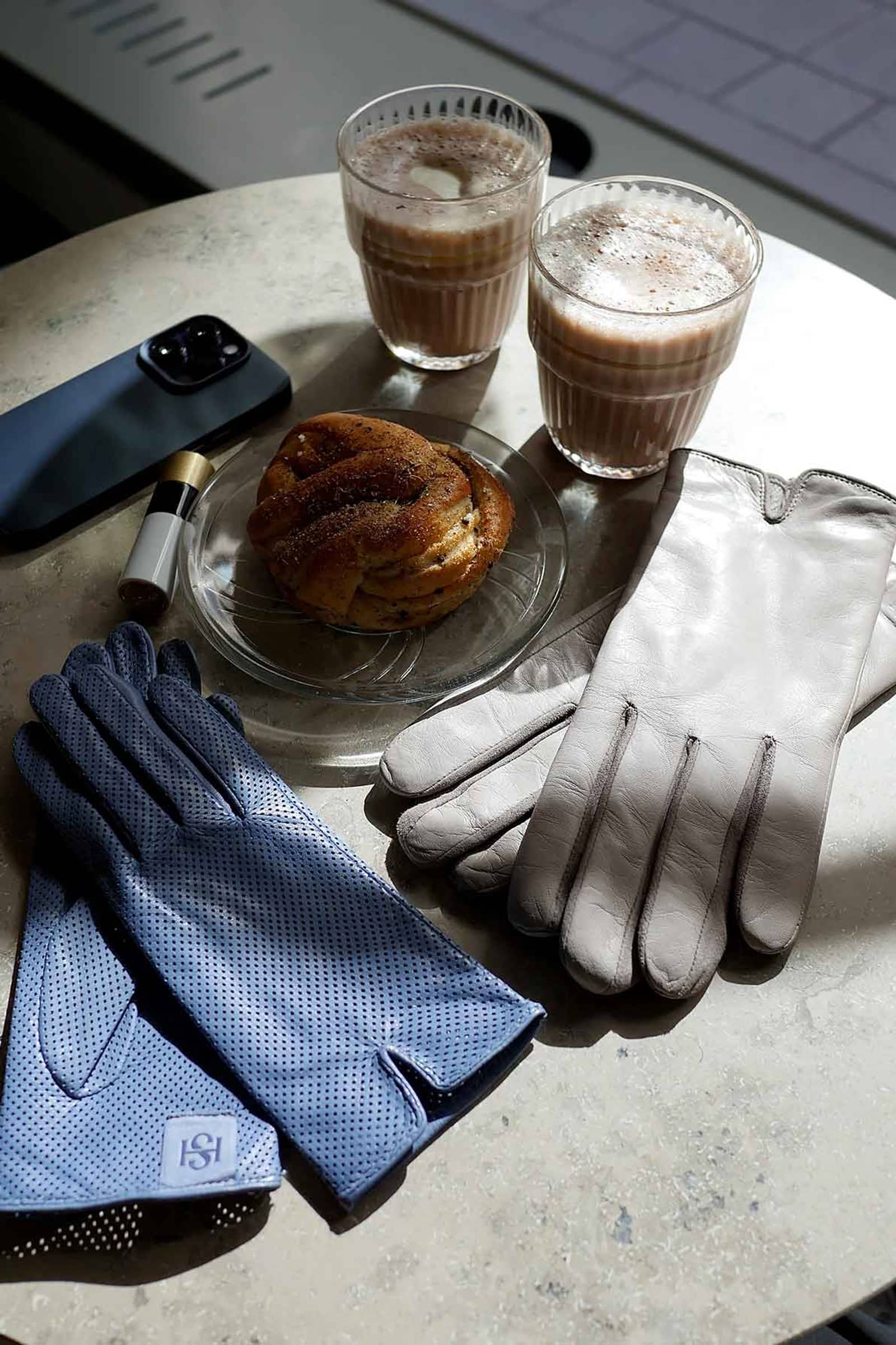 Statement Perforated Blue made by Handsome Stockholm