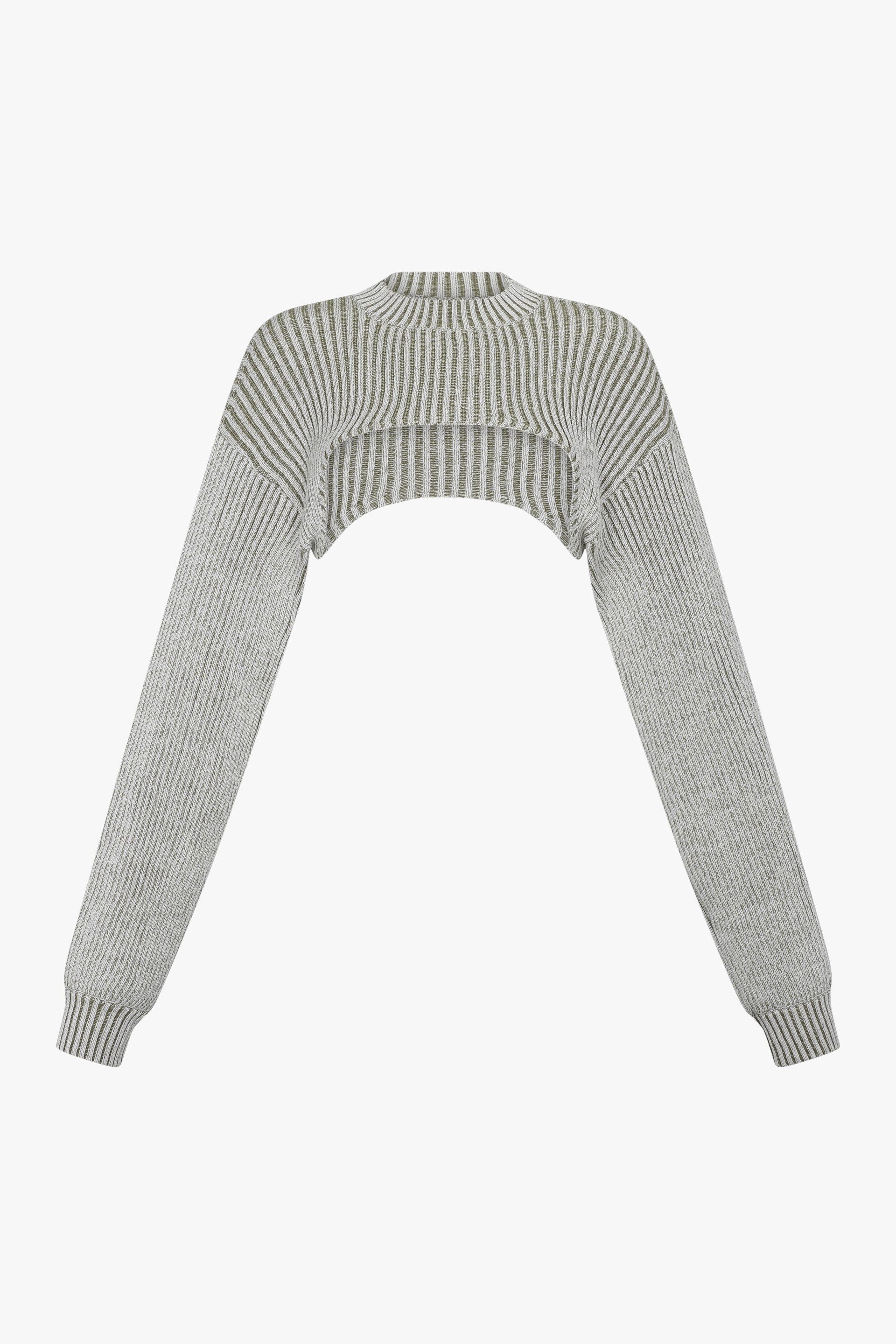 Turritella Shrug Ivory Green made by Peregrina