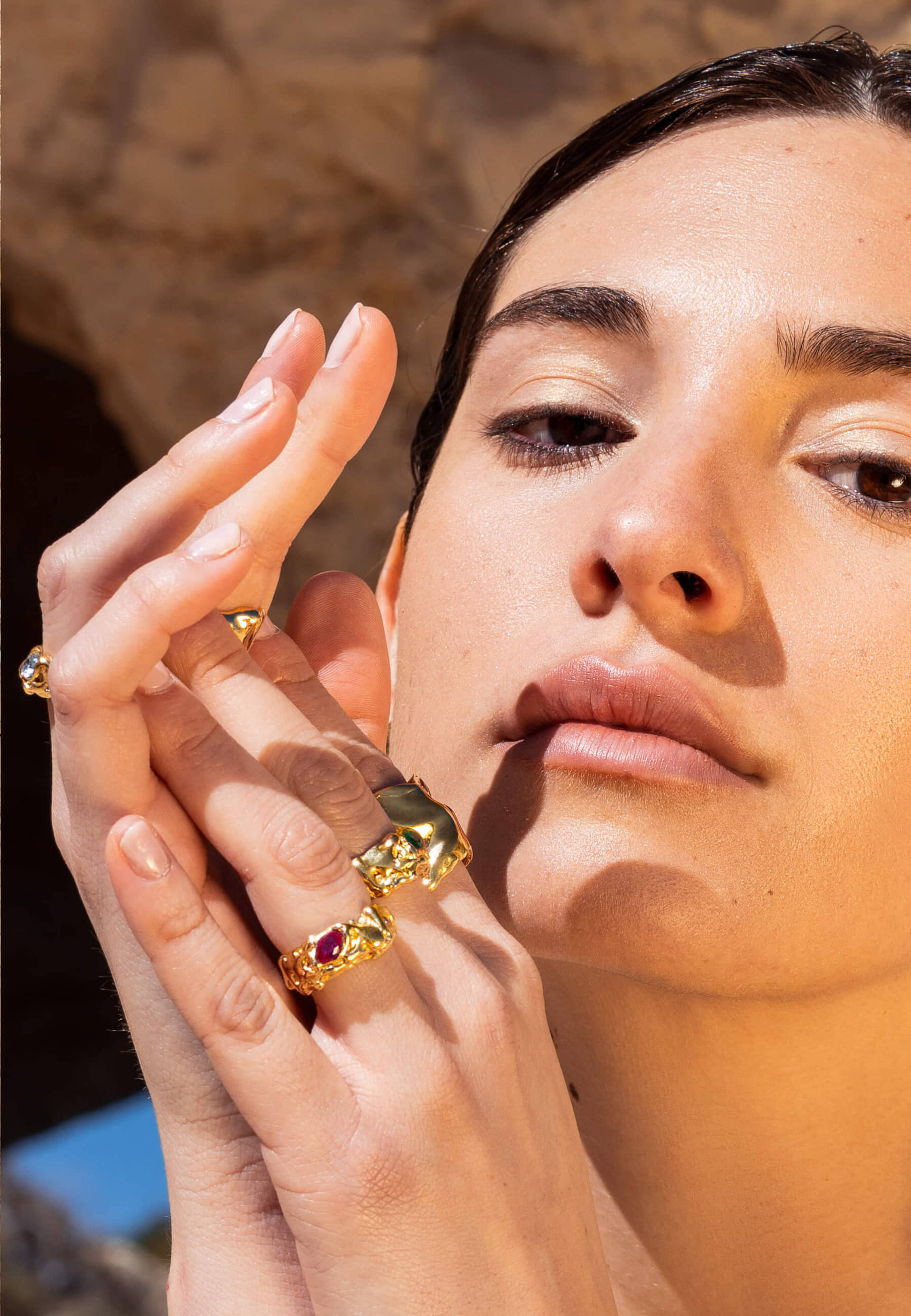 Judy Fuchsia Ring made by Lavani Jewels