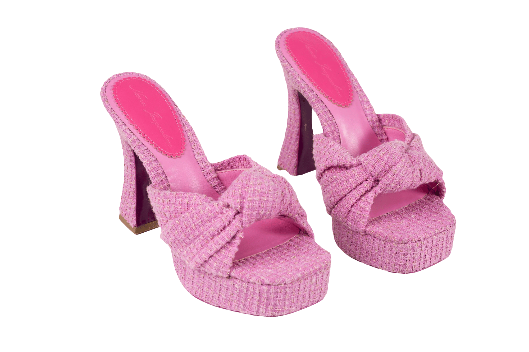 Mara Platform Sandals (Pink) (Final Sale) in Pink made by Nana Jacqueline