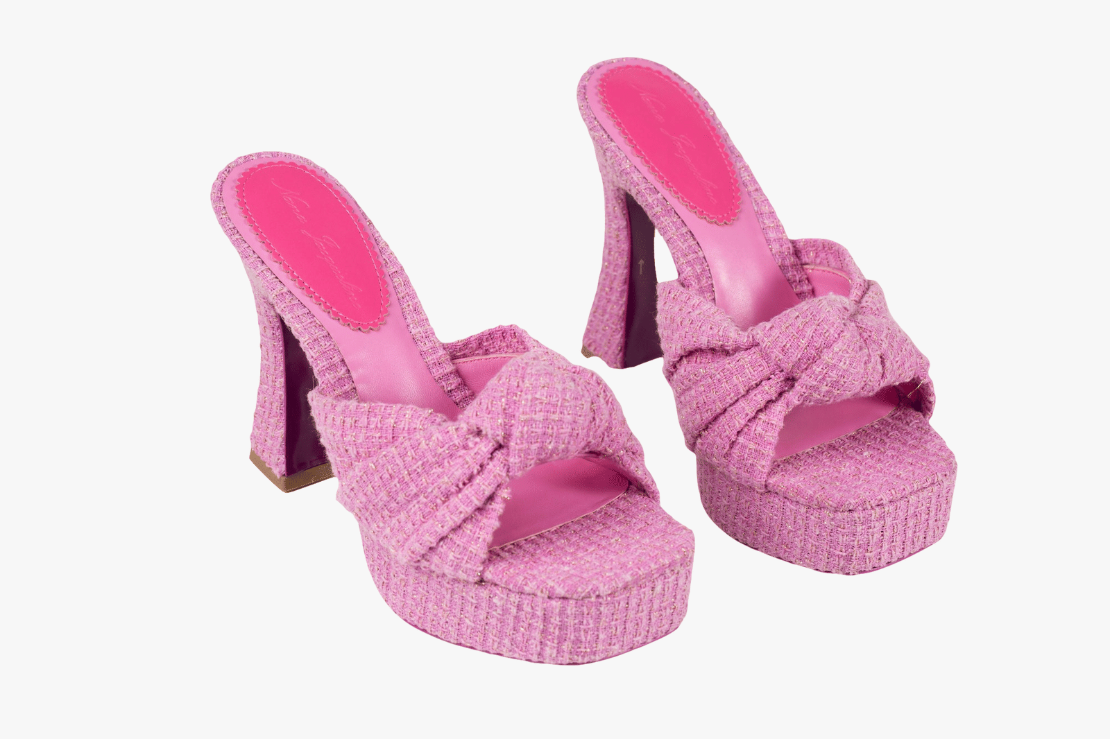 Mara Platform Sandals (Pink) (Final Sale) in Pink made by Nana Jacqueline