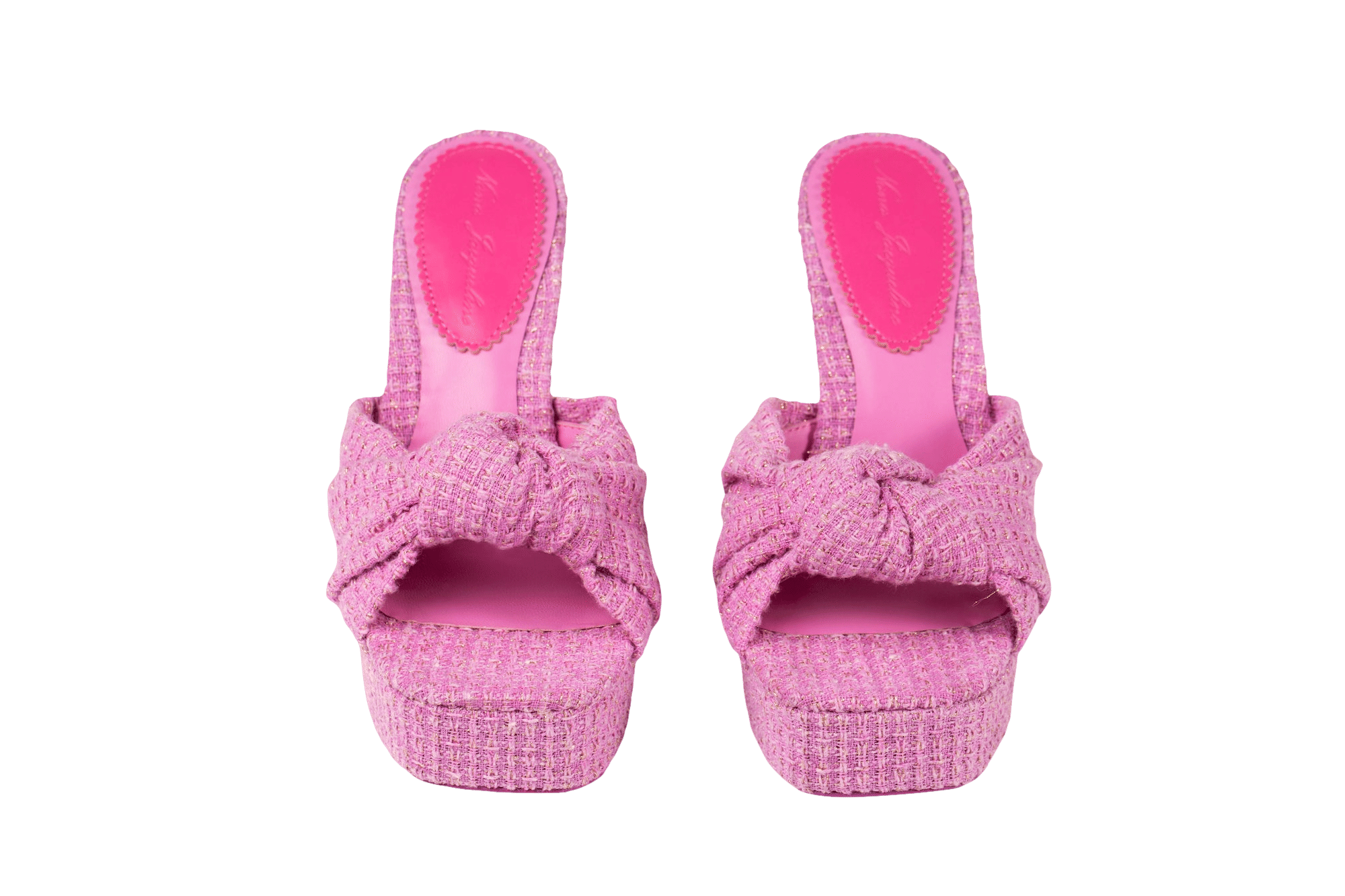 Mara Platform Sandals (Pink) (Final Sale) in Pink made by Nana Jacqueline