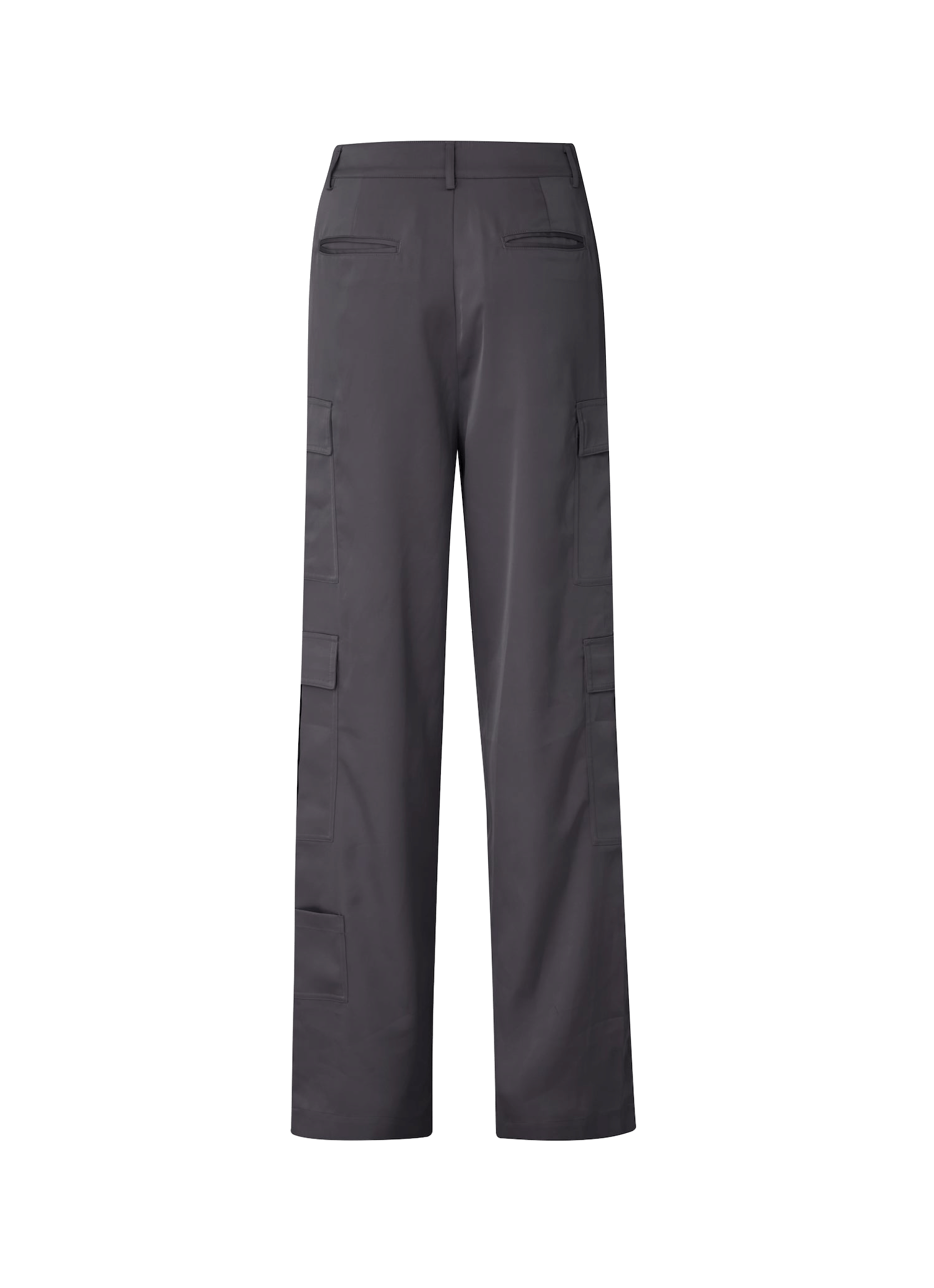 Satin Cargo Pants Grey made by CLOEYS