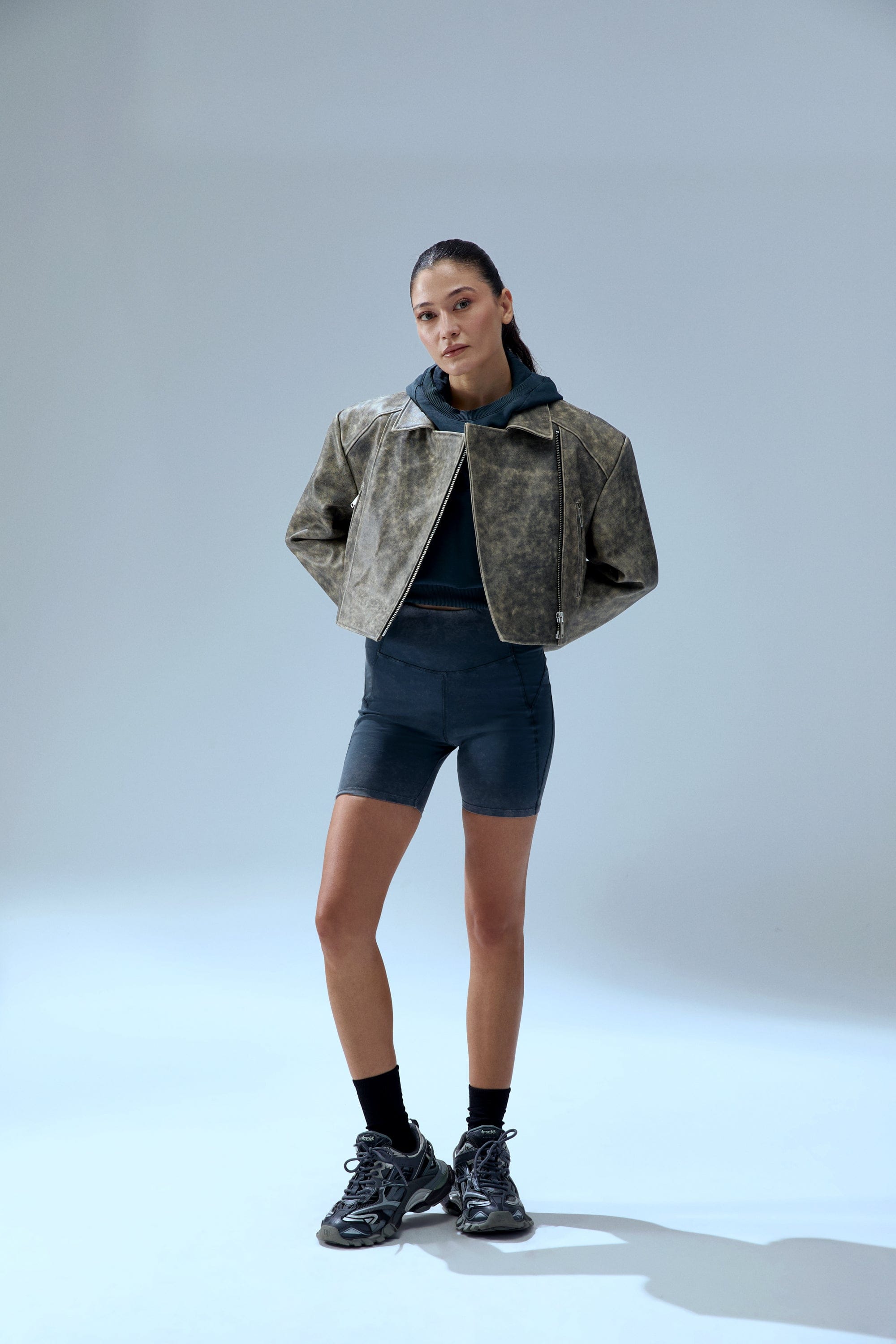 YOUR *ITCH ACID WASH BIKER LEGGING made by PCFG