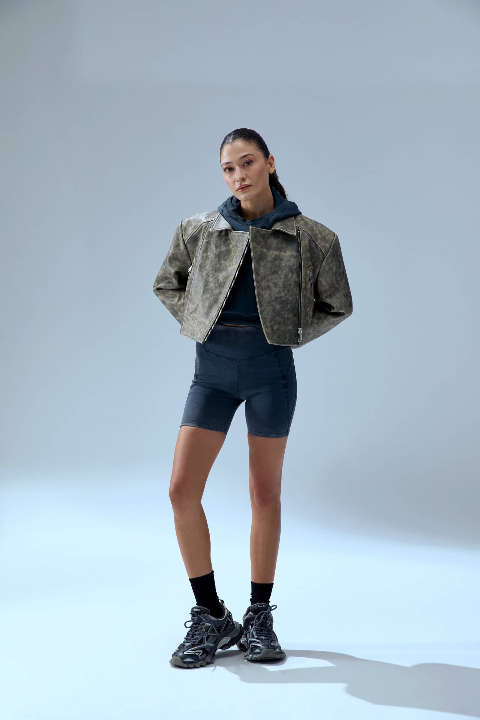 YOUR *ITCH ACID WASH BIKER LEGGING made by PCFG