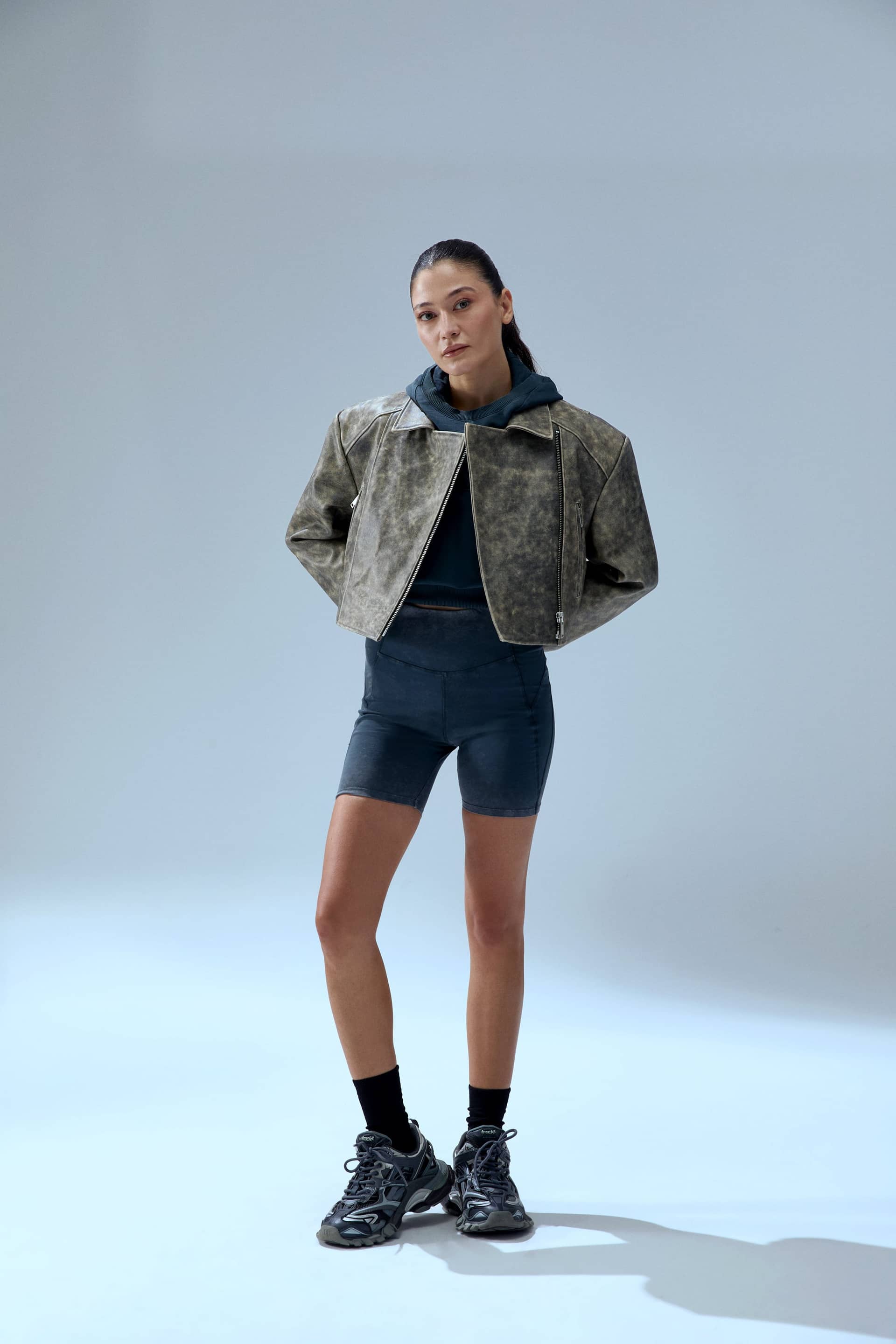 YOUR *ITCH ACID WASH BIKER LEGGING made by PCFG