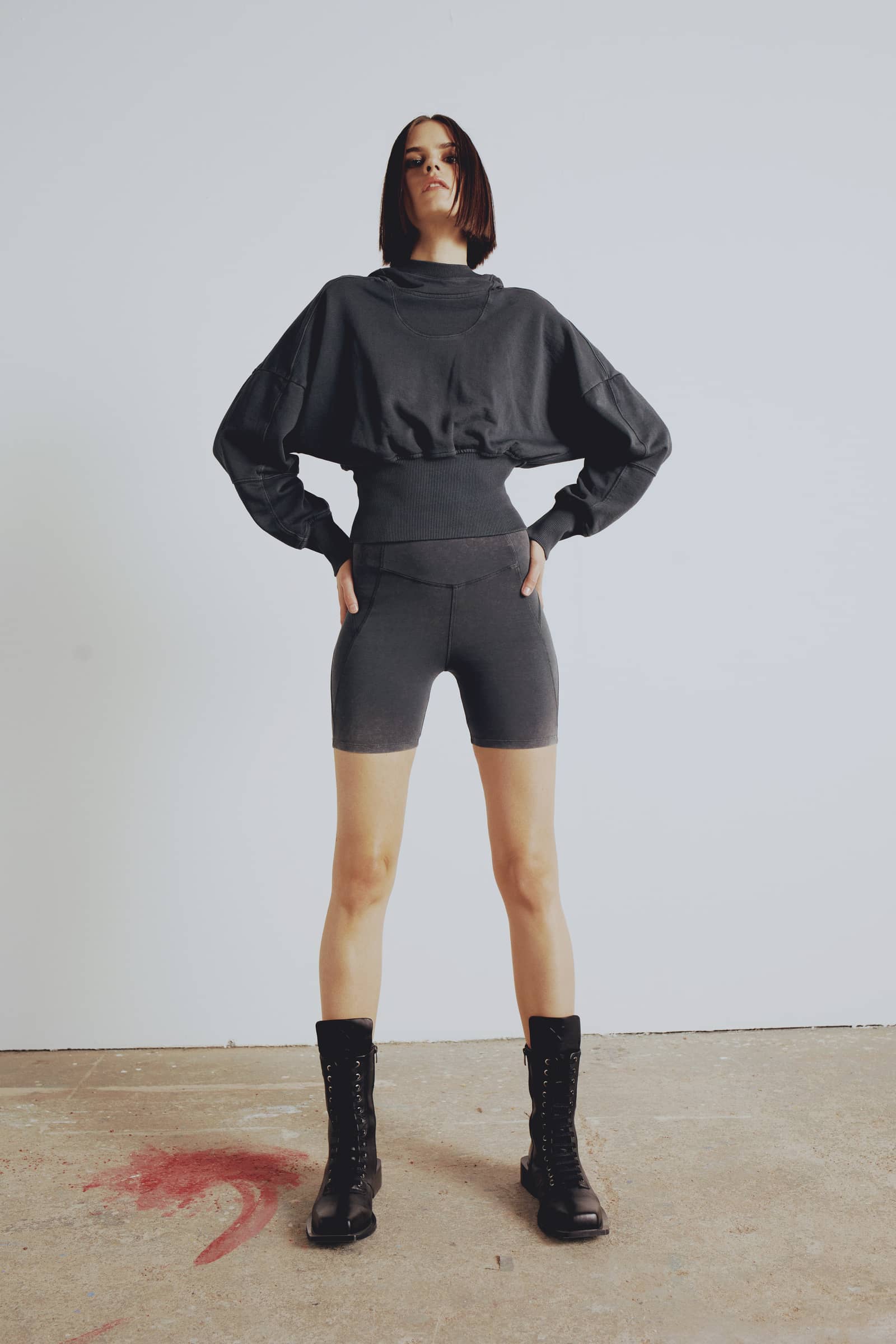 YOUR *ITCH ACID WASH BIKER LEGGING made by PCFG