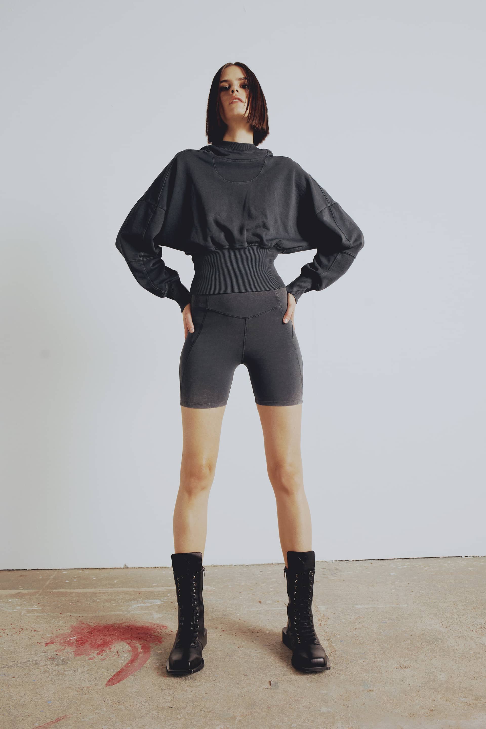 YOUR *ITCH ACID WASH BIKER LEGGING made by PCFG