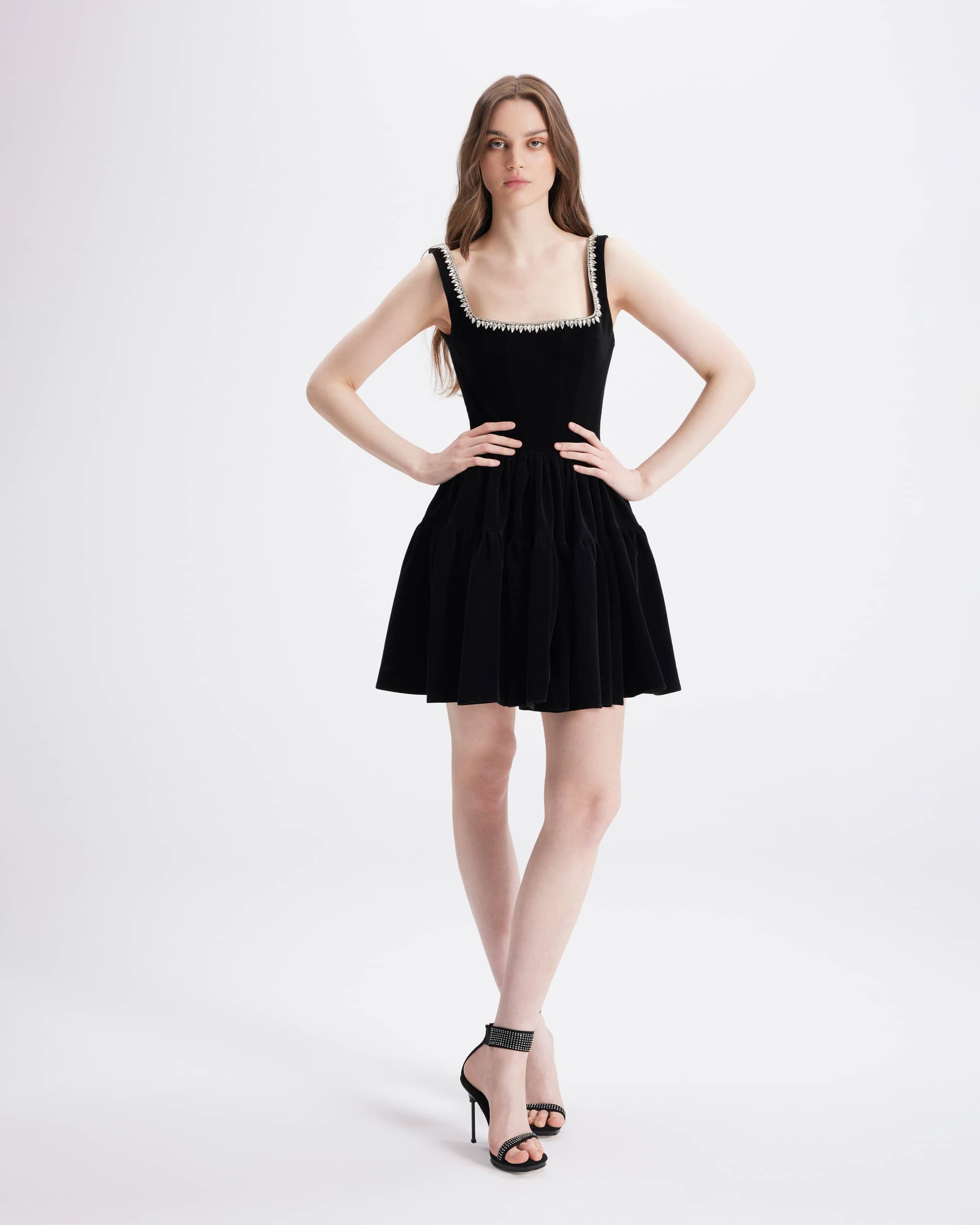 Bliss Velvet Mini Dress made by Gigii's