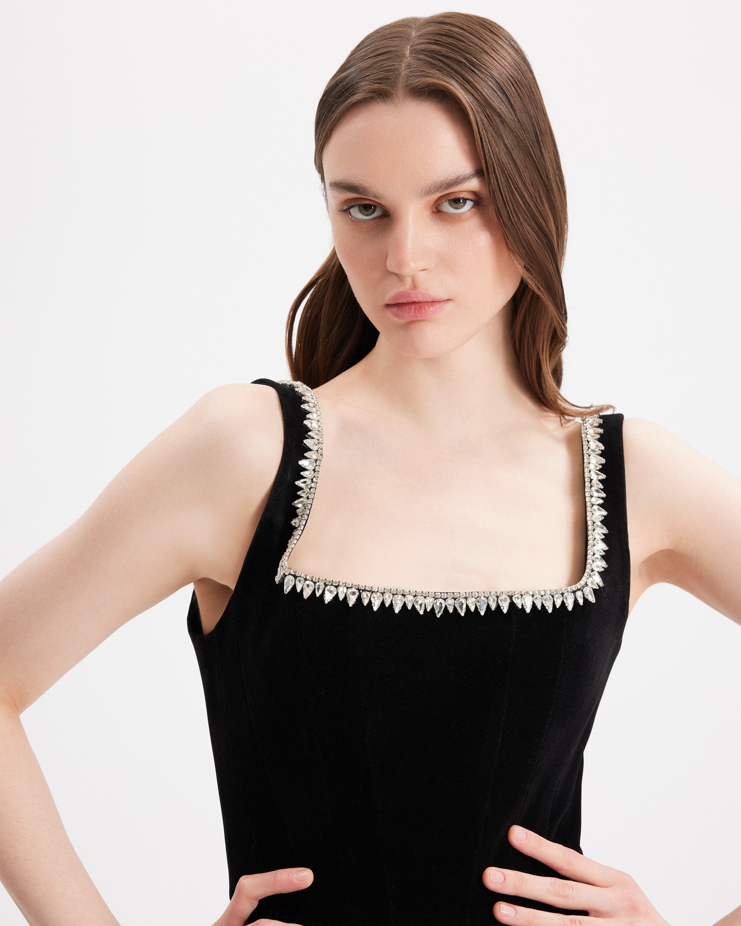 Bliss Velvet Mini Dress made by Gigii's