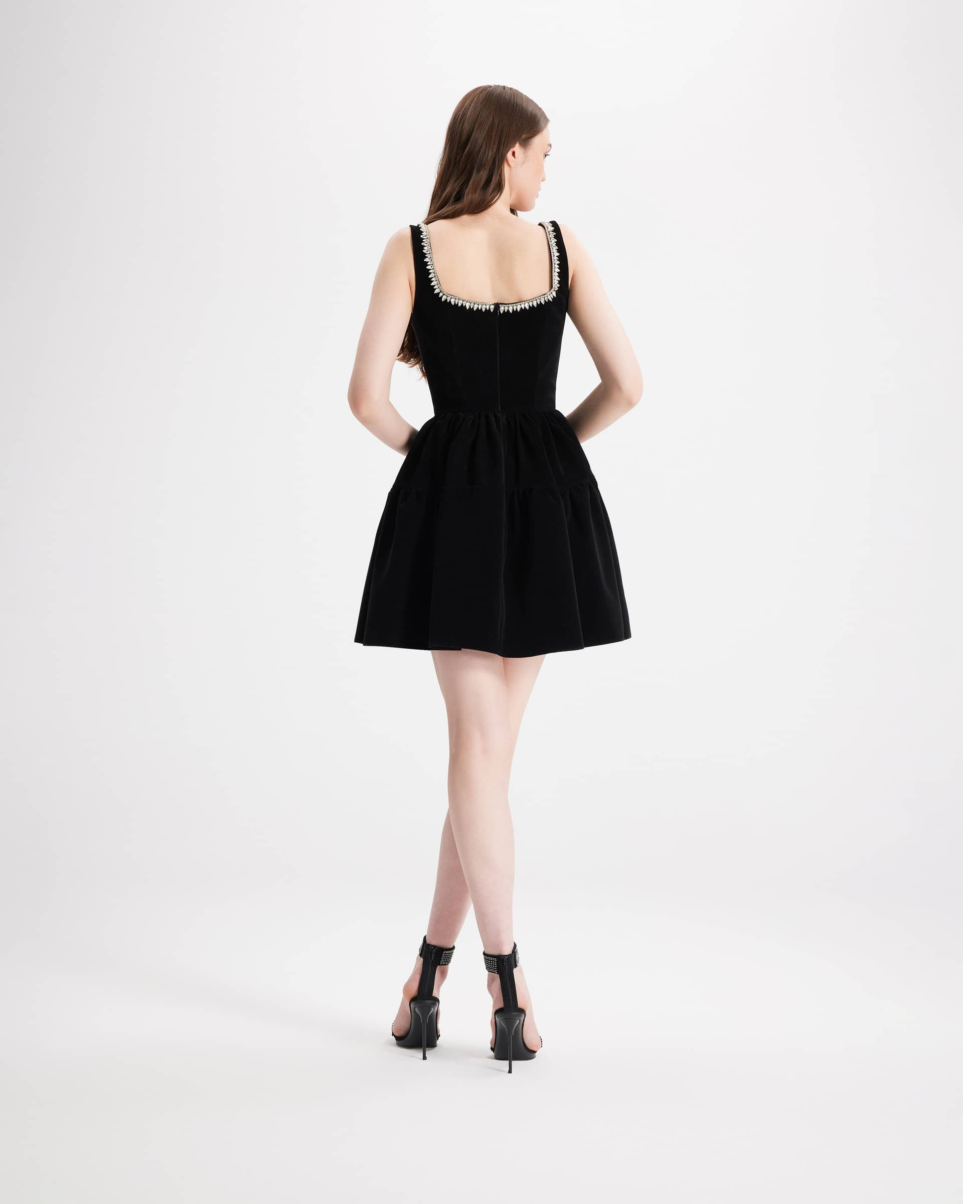 Bliss Velvet Mini Dress made by Gigii's