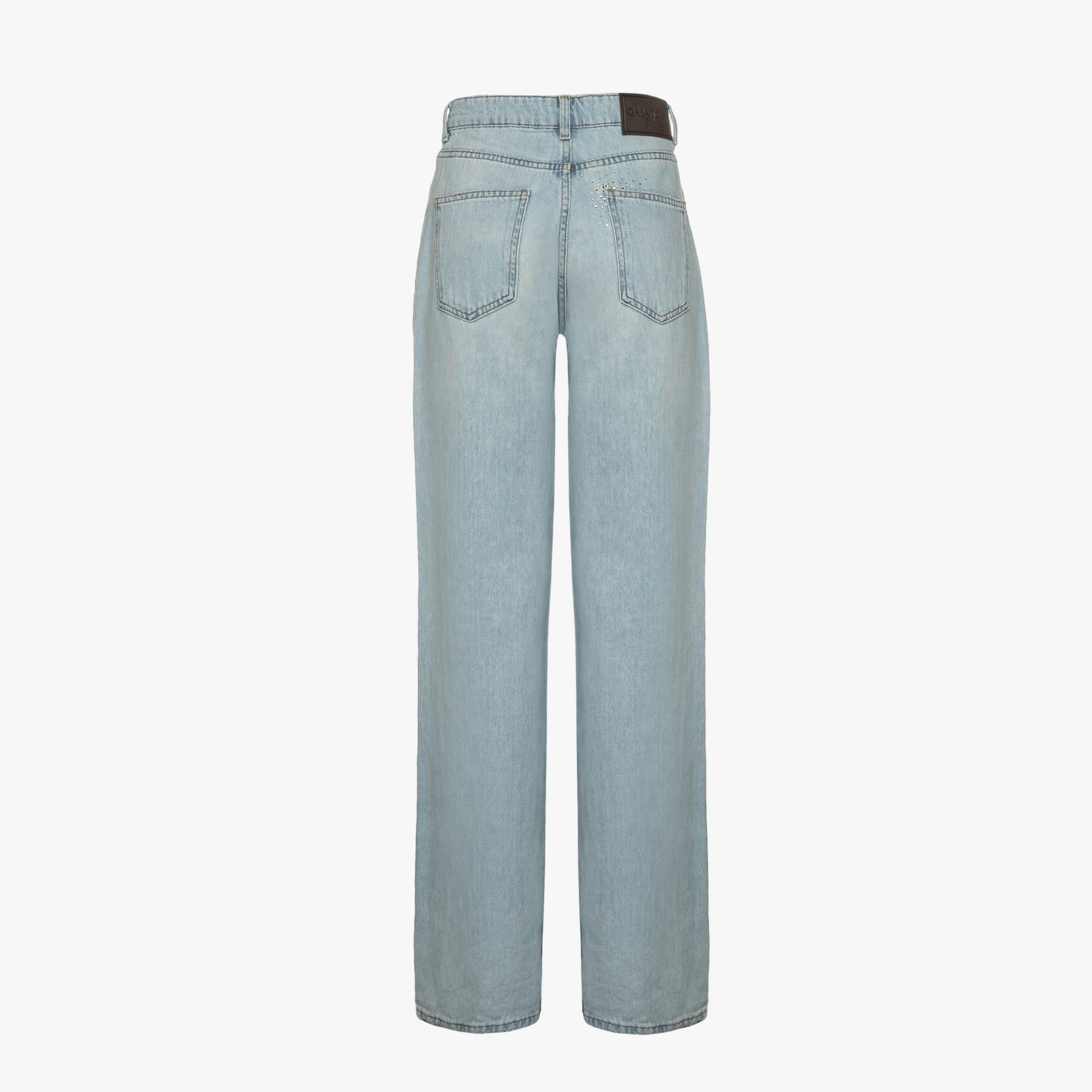 Straight-leg Jeans With Rhinestones made by Gasanova