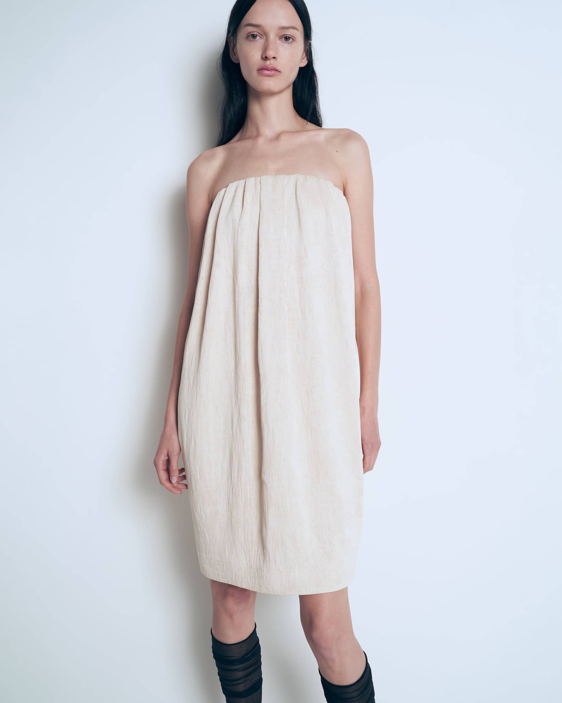 Balloon midi dress made by A.M.G