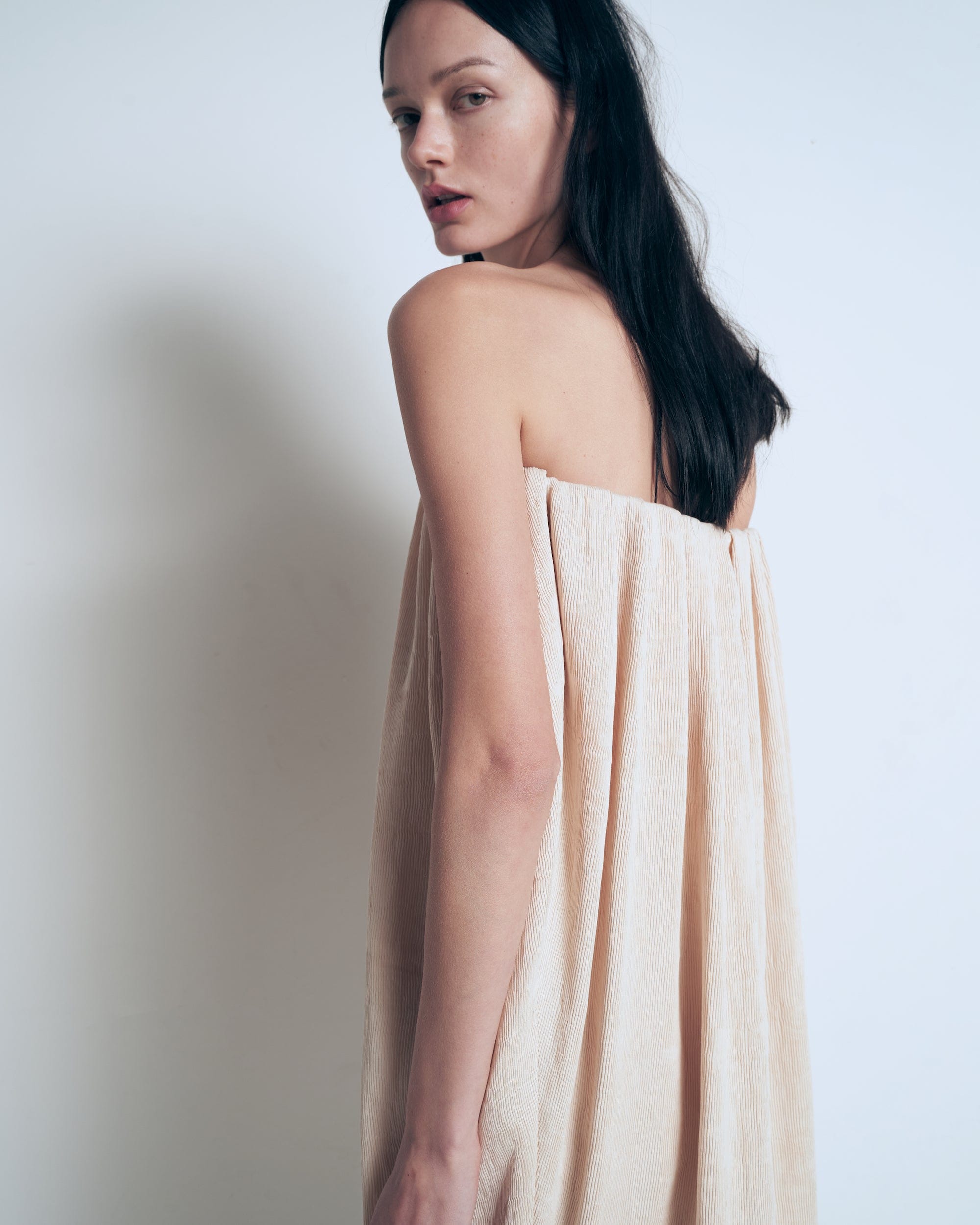 Balloon midi dress made by A.M.G