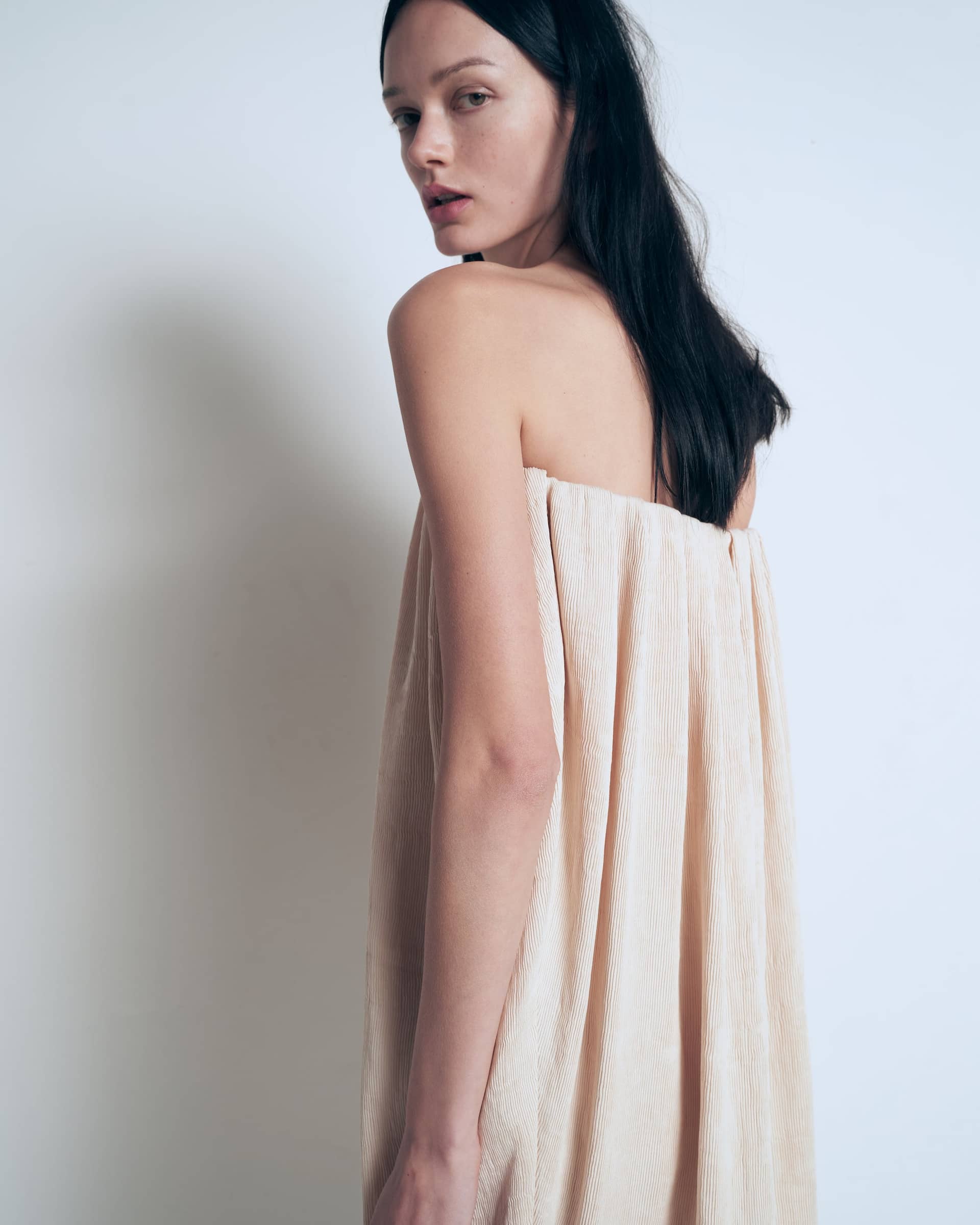 Balloon midi dress made by A.M.G