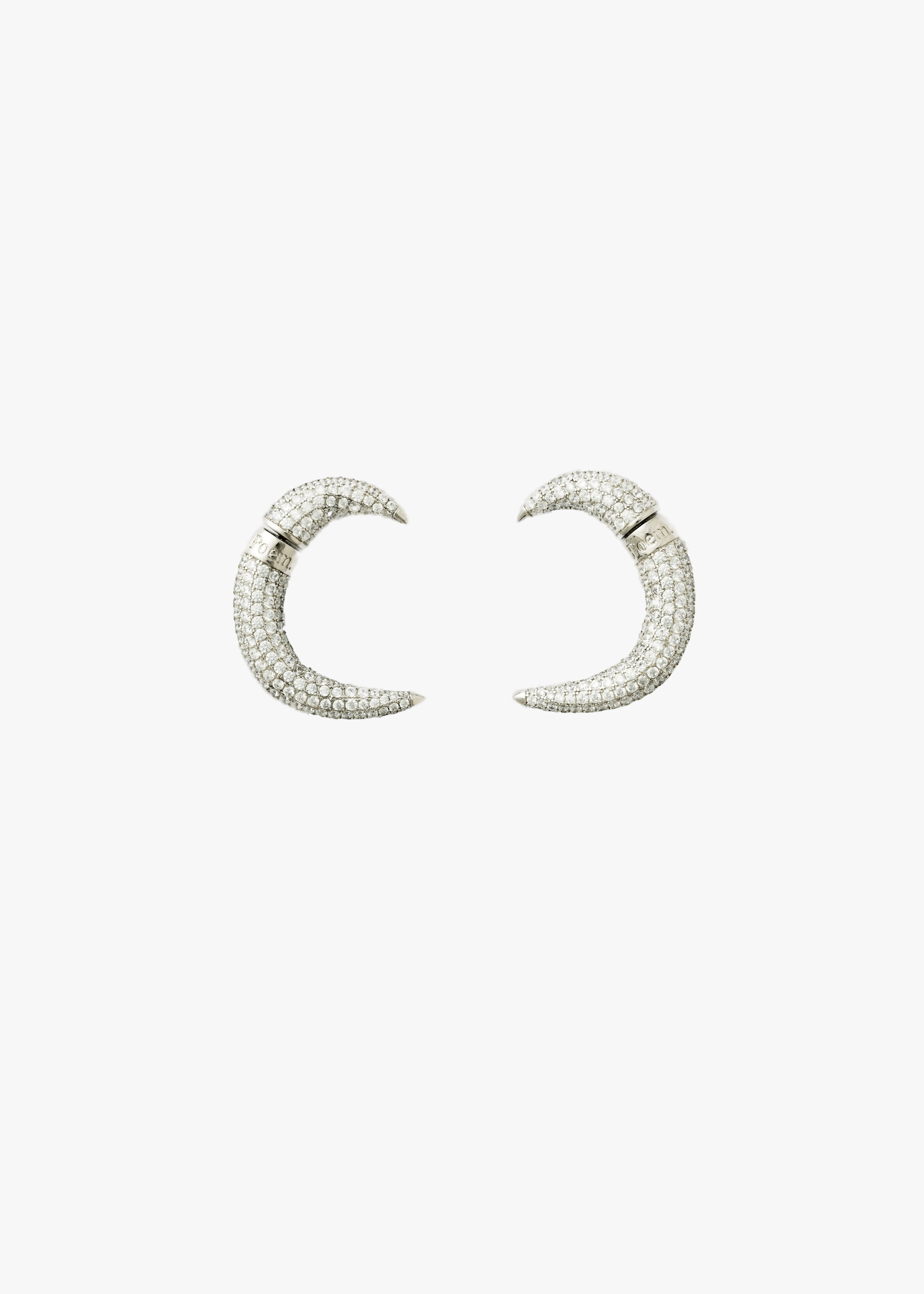 Spike earrings - Pavé in Silver made by POEM Objects