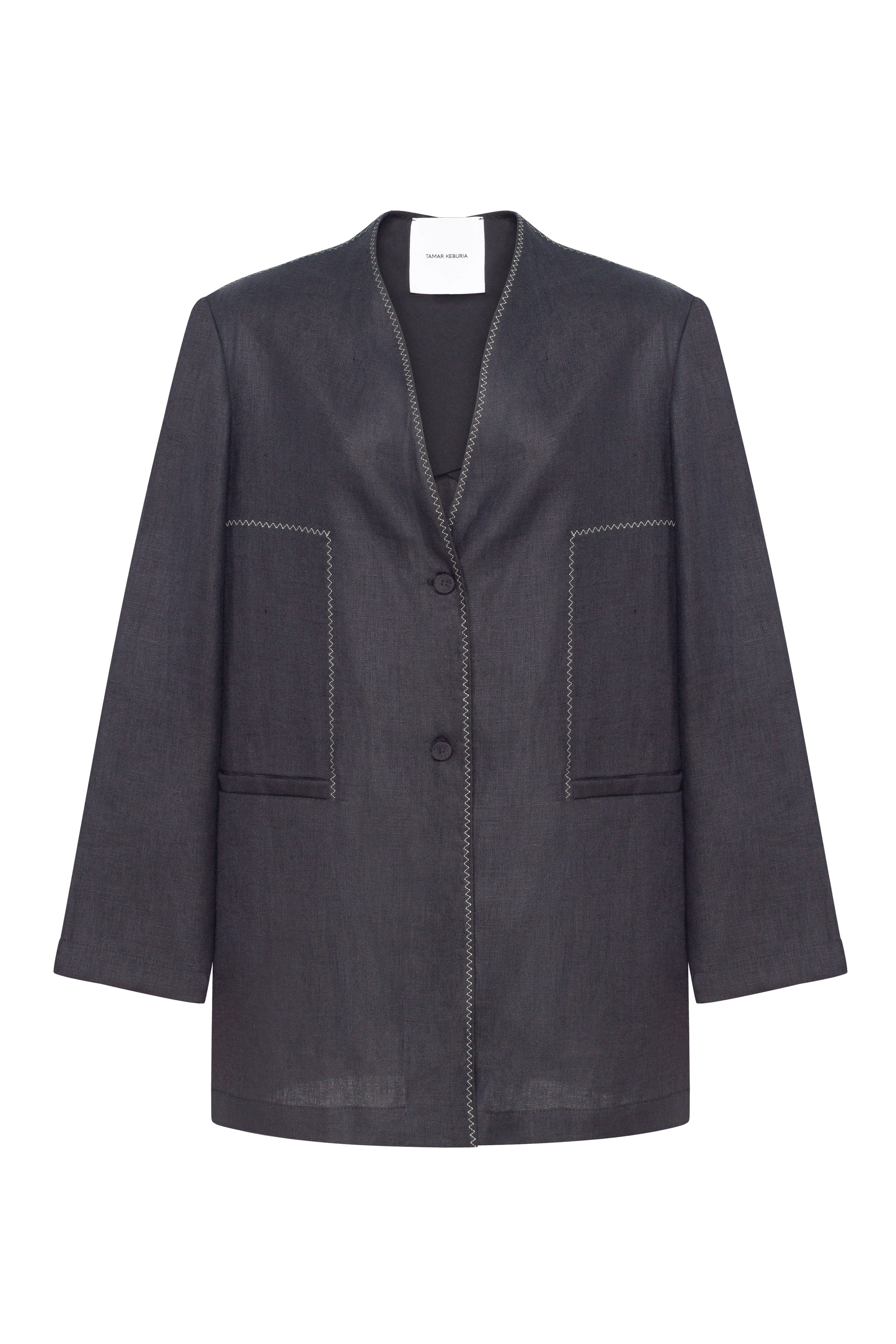 Single-breasted oversized BLAZER made by Tamar Keburia