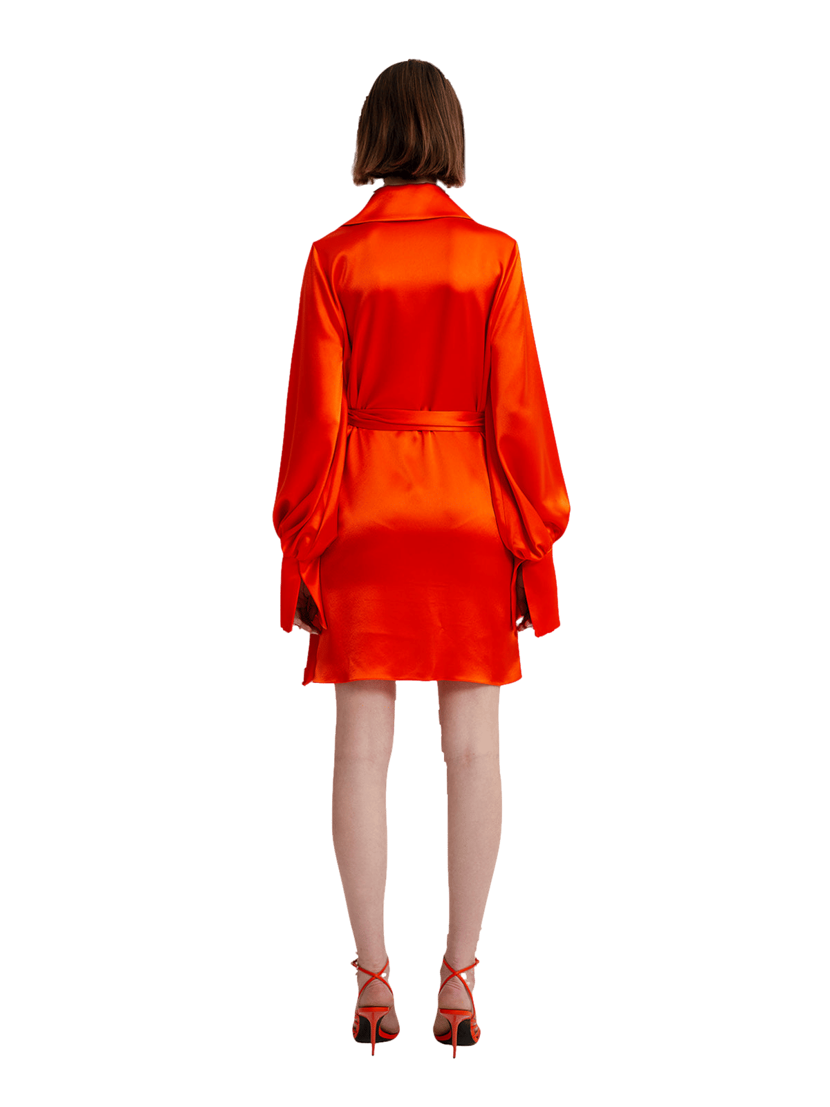 Cameron Dress in Orange made by AÉRYNE