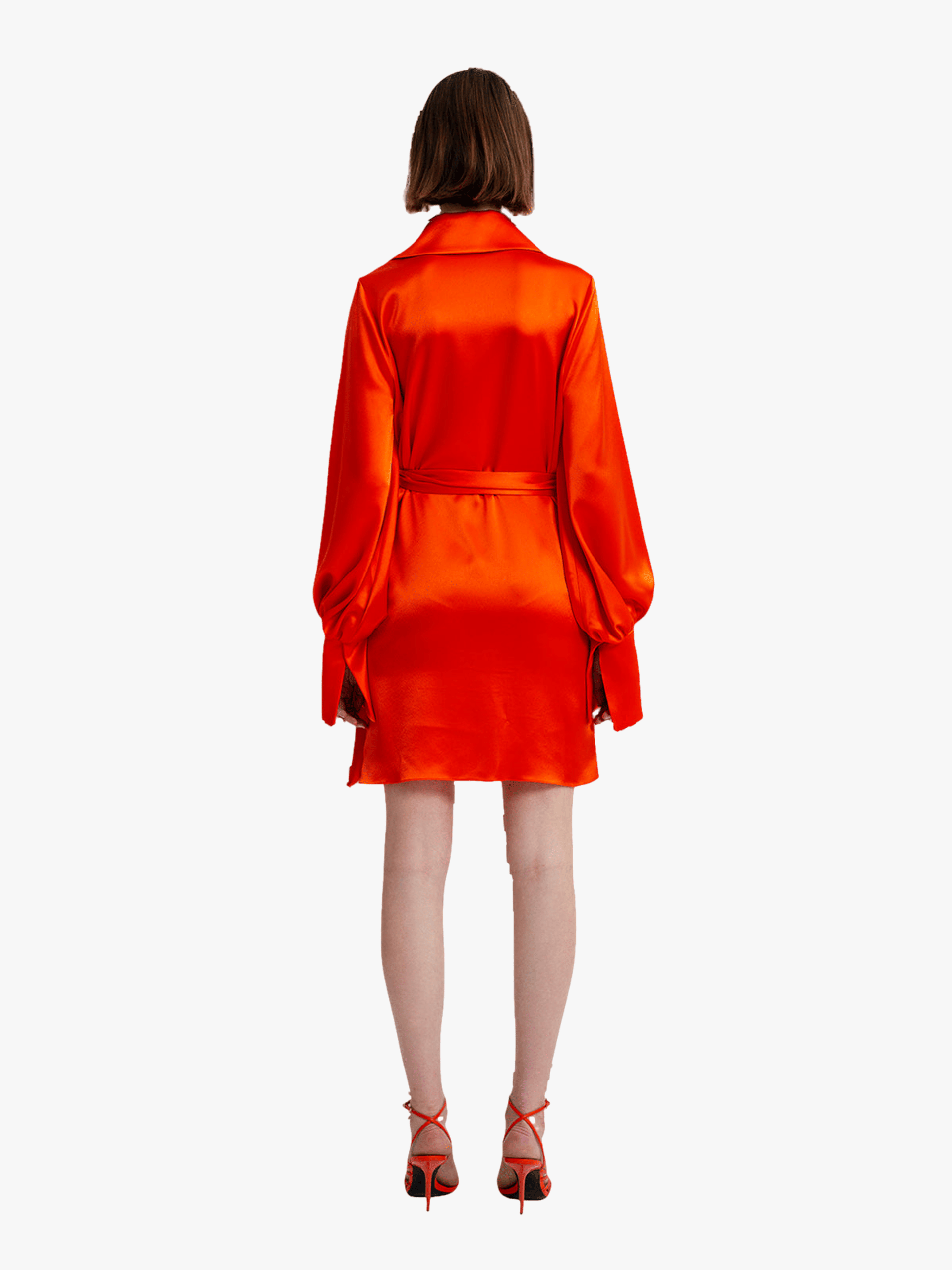 Cameron Dress in Orange made by AÉRYNE