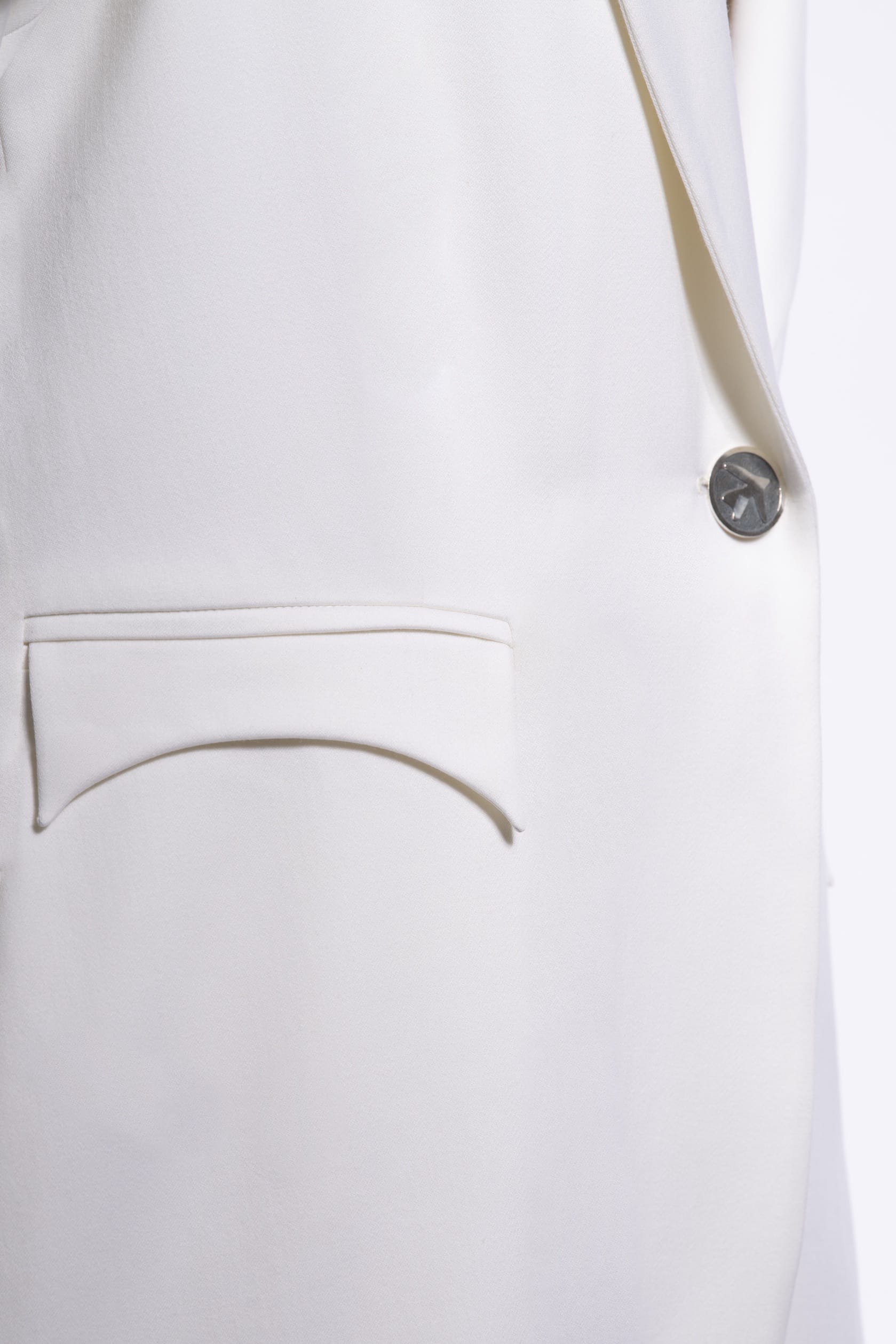 White Dream Oversized Jacket in White made by Vestiaire d'un Oiseau Libre