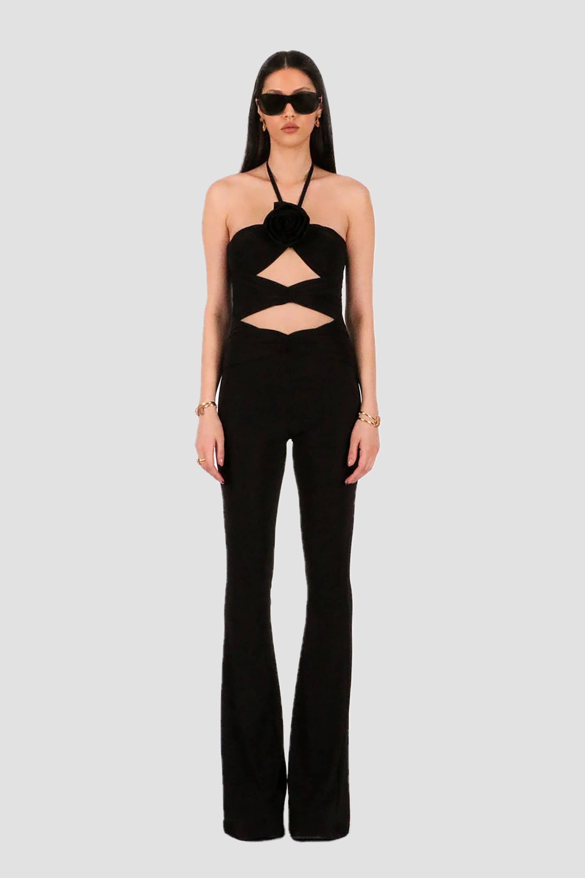 Stella Cutout Black Jumpsuit made by Lora Istanbul