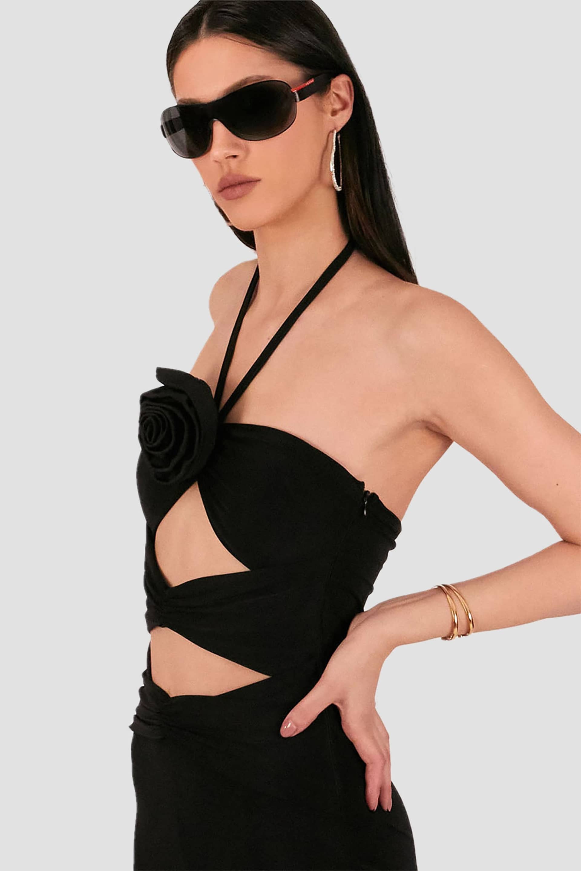 Stella Cutout Black Jumpsuit made by Lora Istanbul