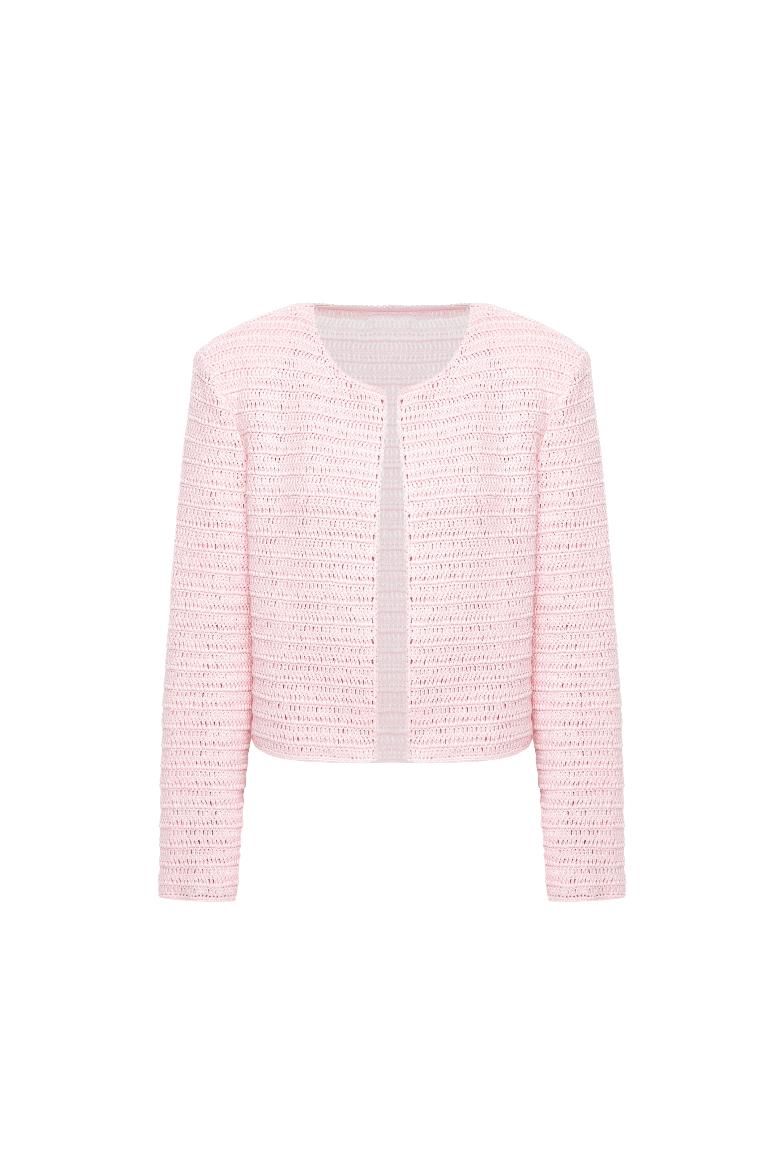 Linen knitted jacket made by A.M.G